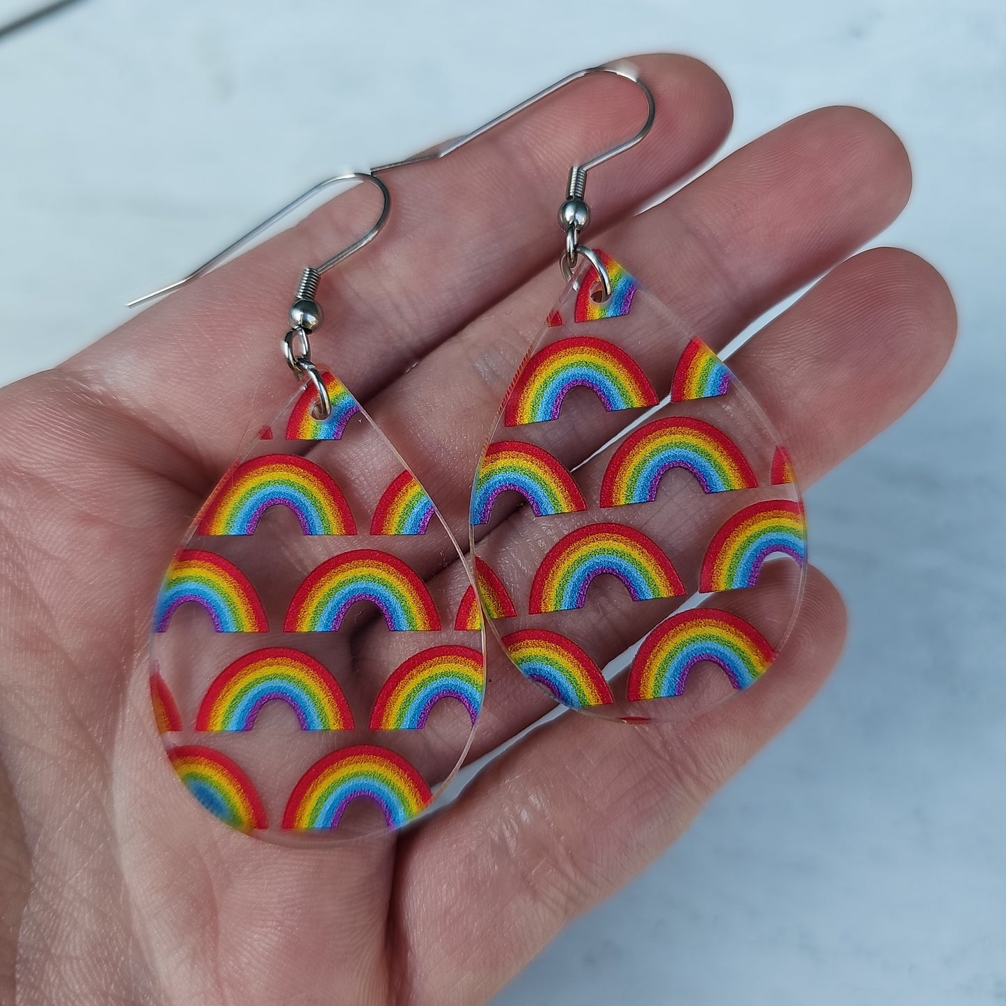 Rainbow Pattern Earrings (8 styles)