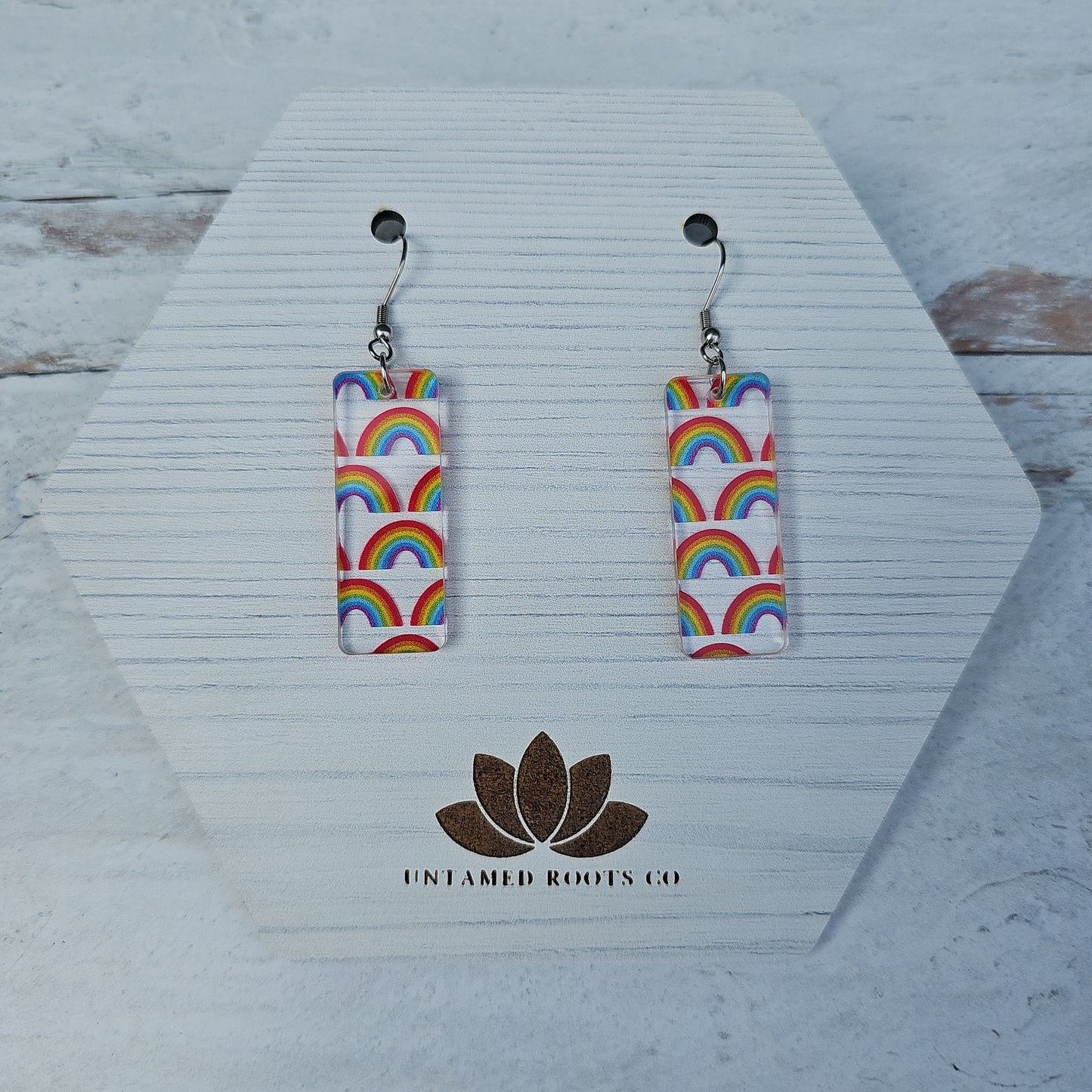 Rainbow Pattern Earrings (8 styles)