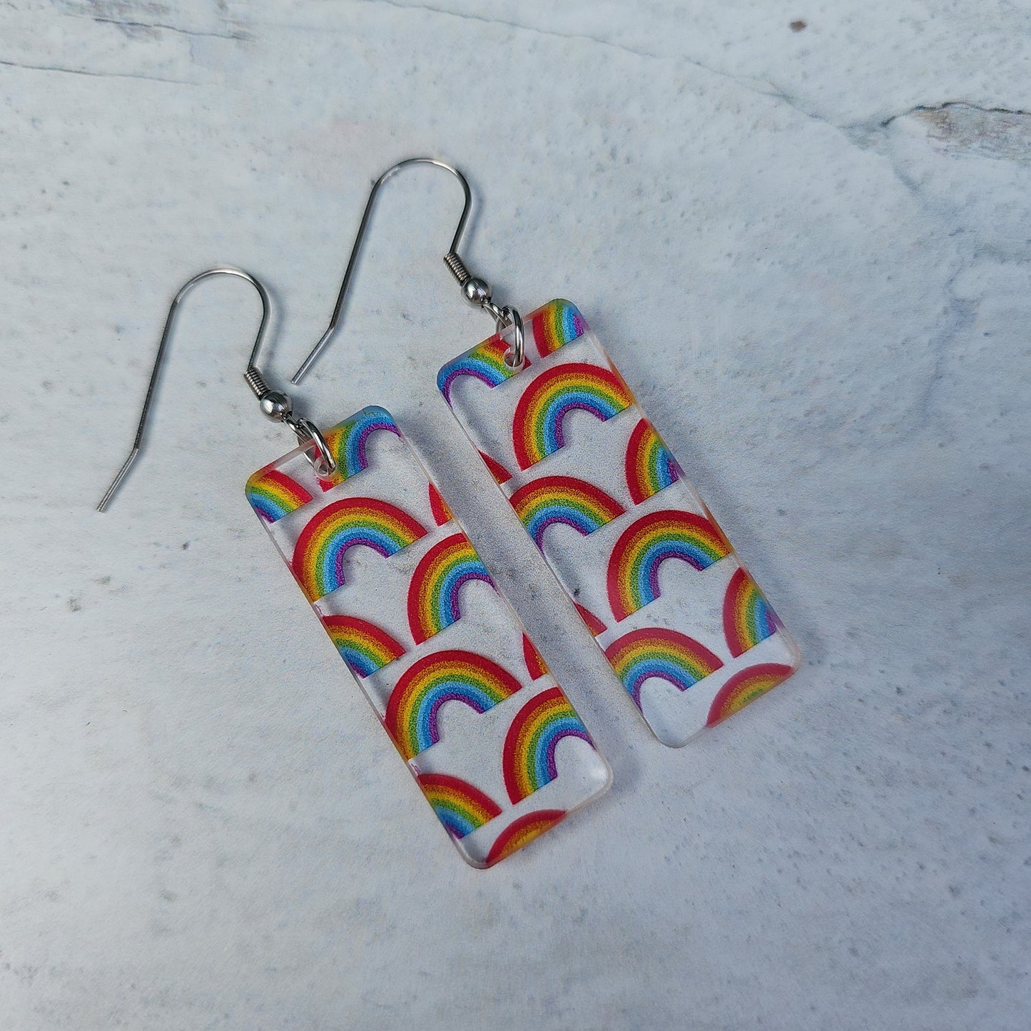 Rainbow Pattern Earrings (8 styles)