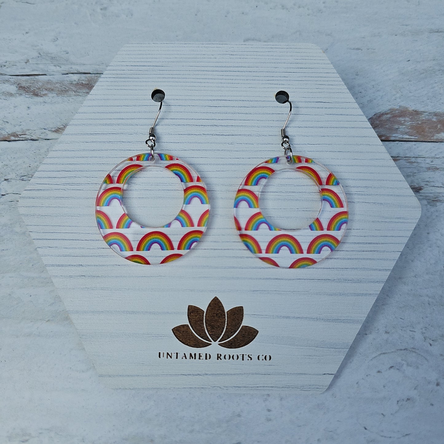 Rainbow Pattern Earrings (8 styles)