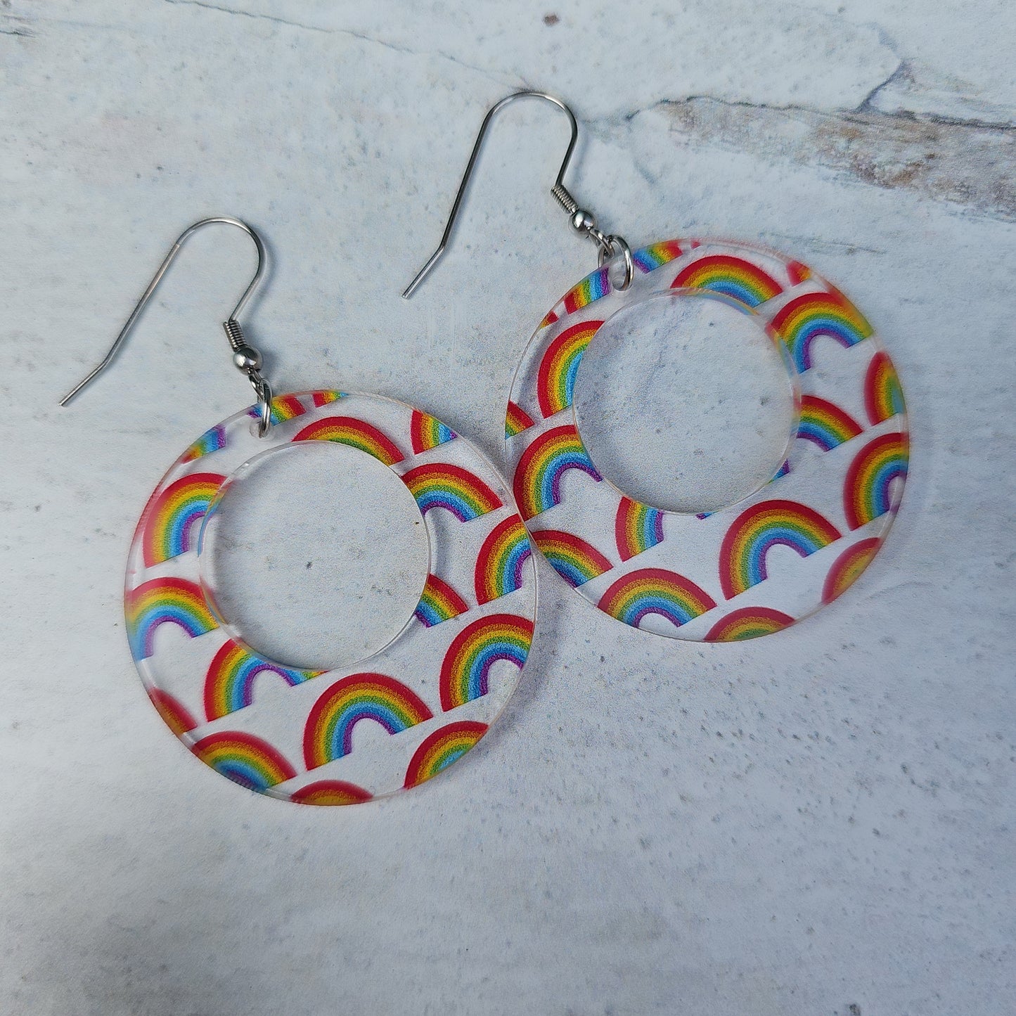 Rainbow Pattern Earrings (8 styles)