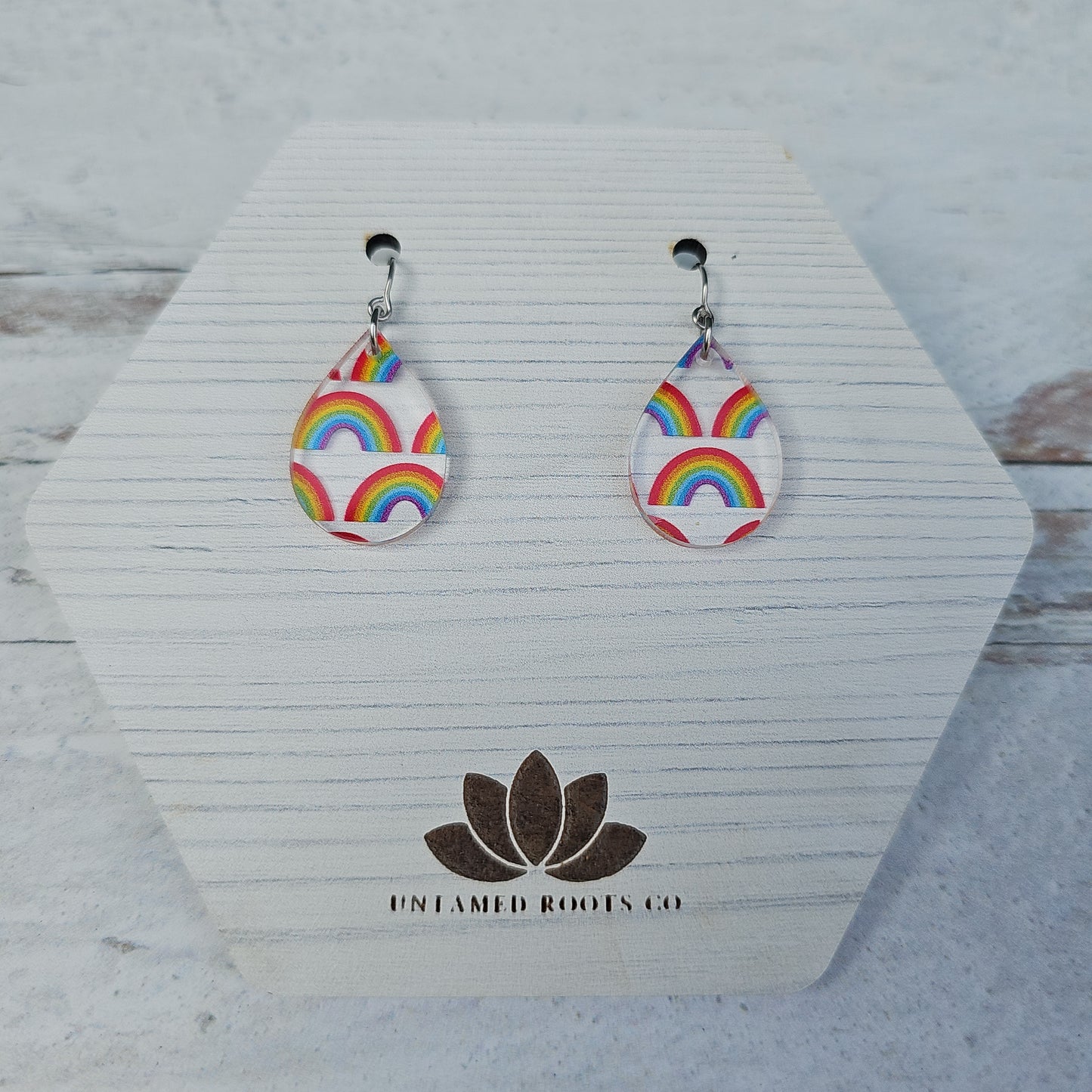 Rainbow Pattern Earrings (8 styles)