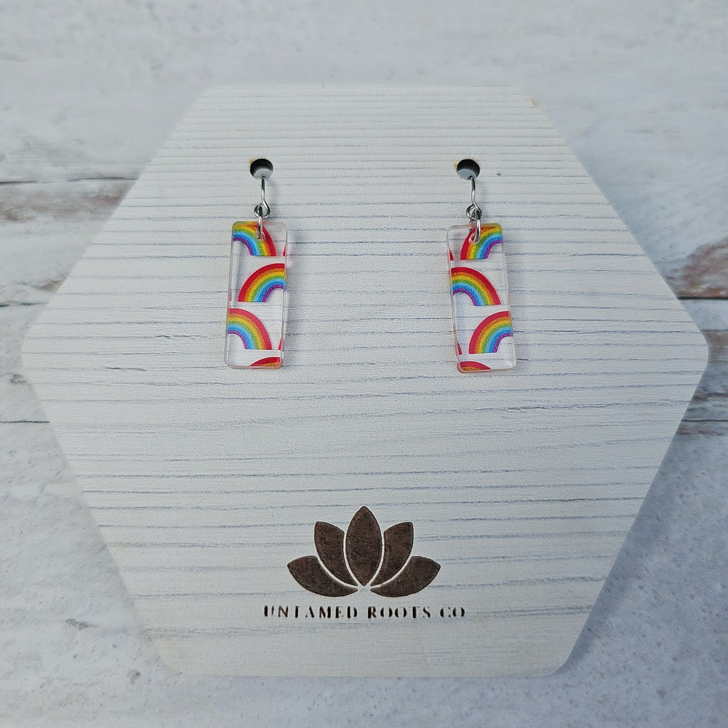 Rainbow Pattern Earrings (8 styles)