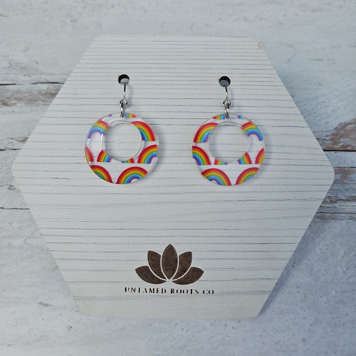 Rainbow Pattern Earrings (8 styles)