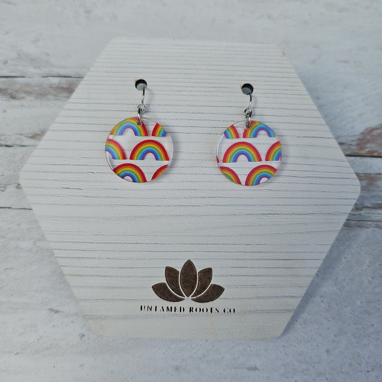 Rainbow Pattern Earrings (8 styles)