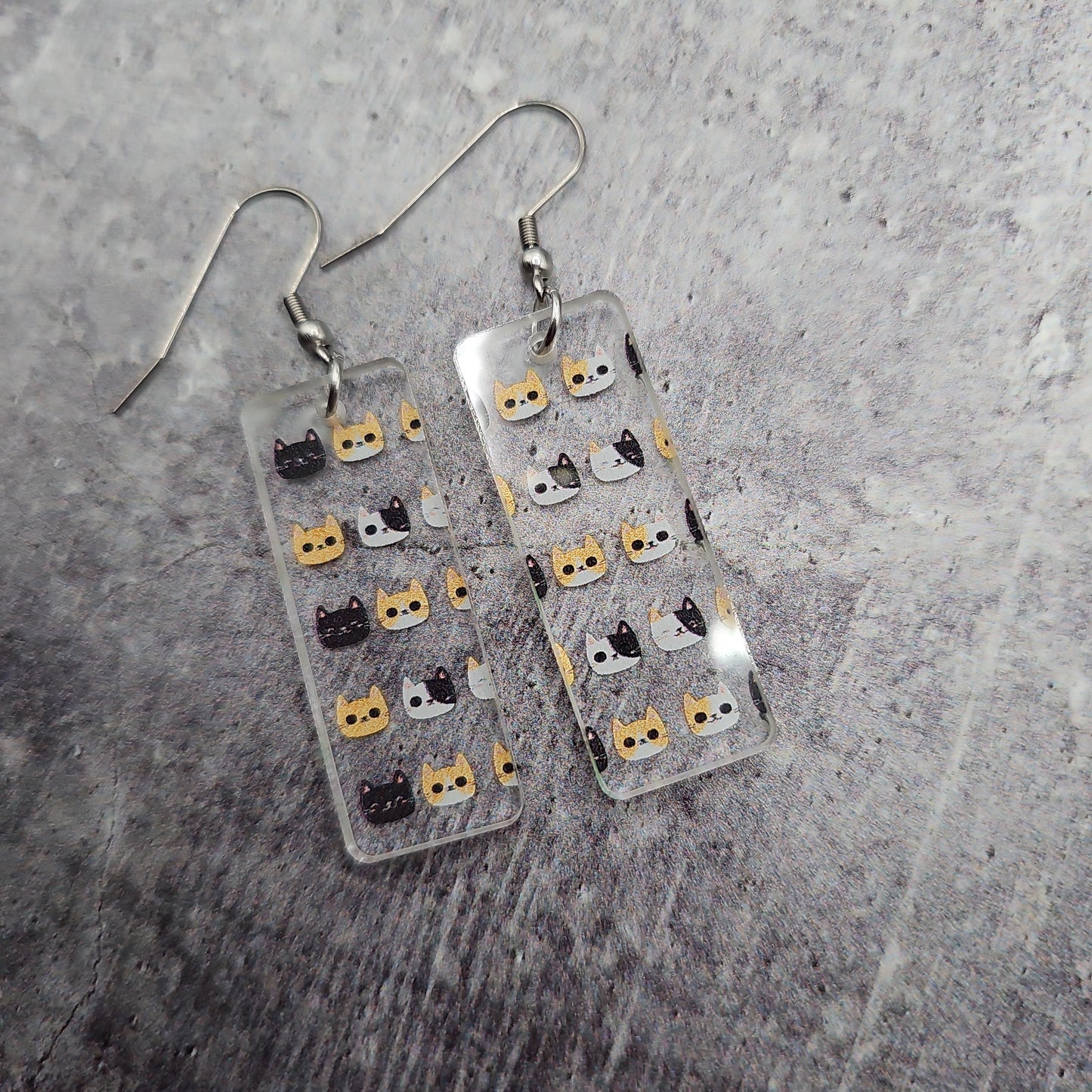 Cat Head Print Earrings (8 styles)
