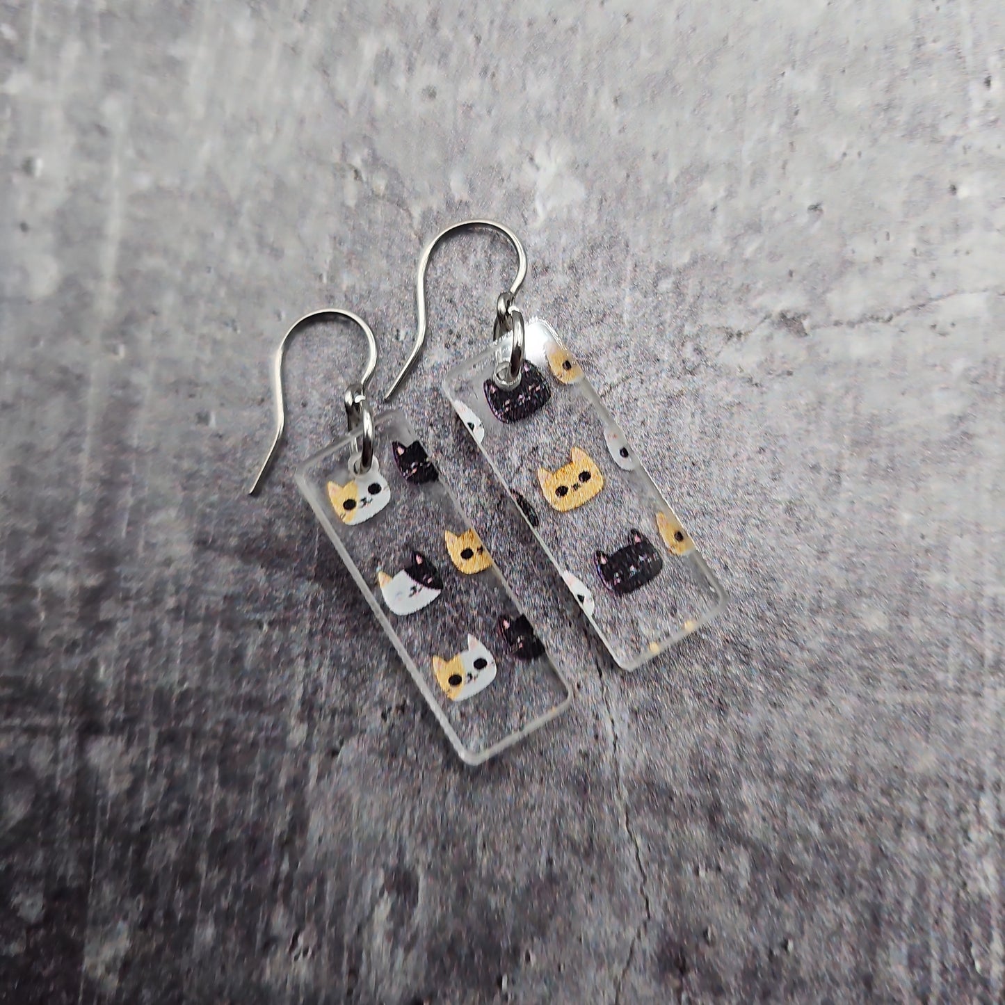 Cat Head Print Earrings (8 styles)