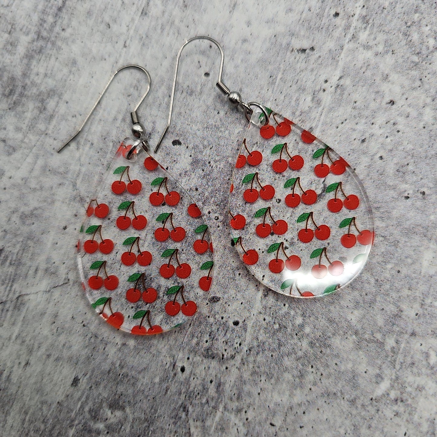 Cherry Print Earrings (8 styles)