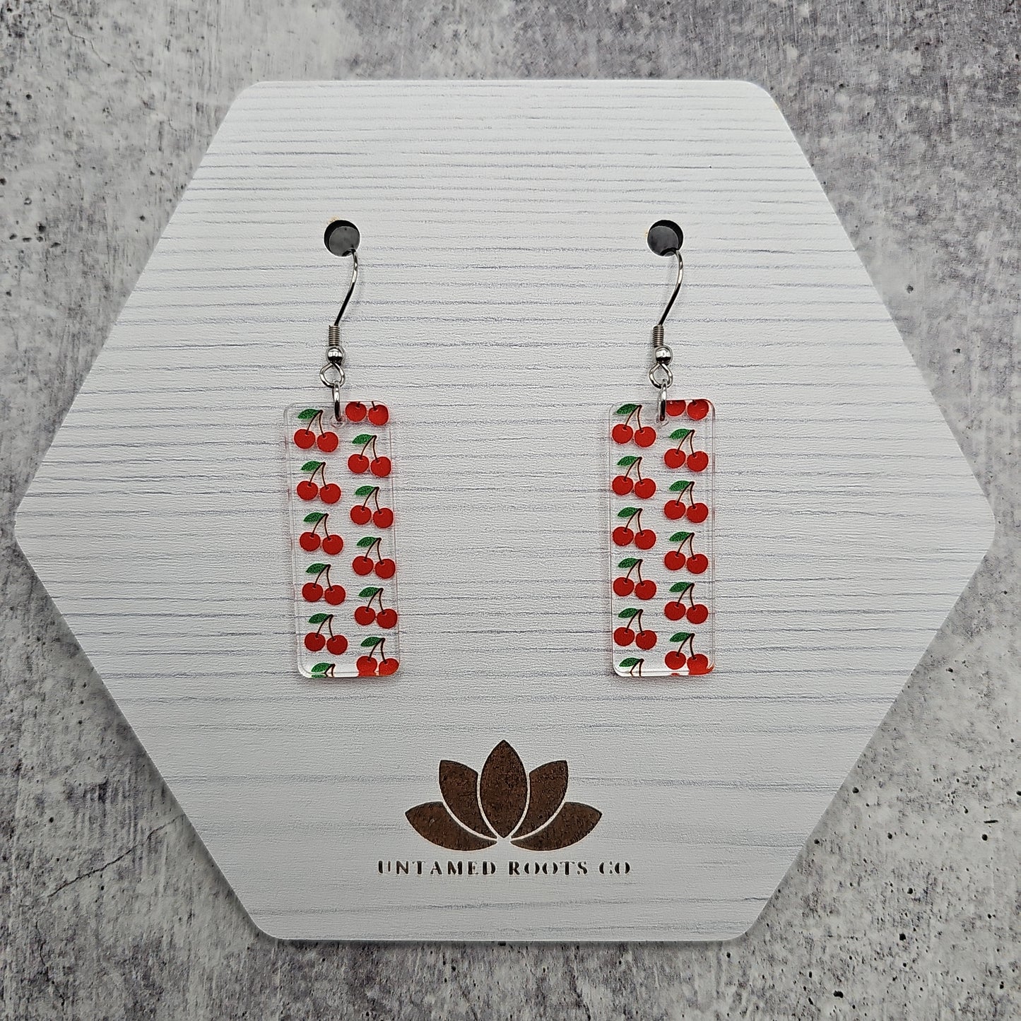 Cherry Print Earrings (8 styles)