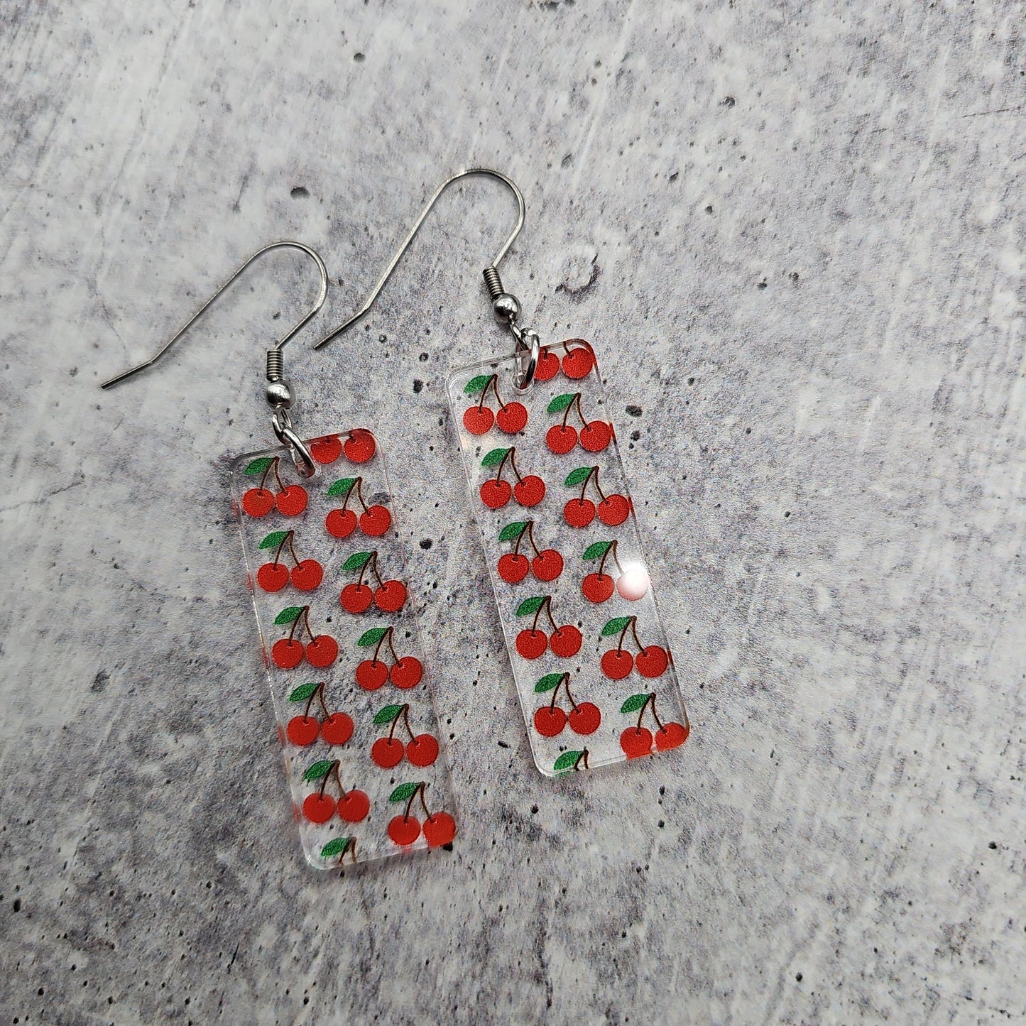 Cherry Print Earrings (8 styles)