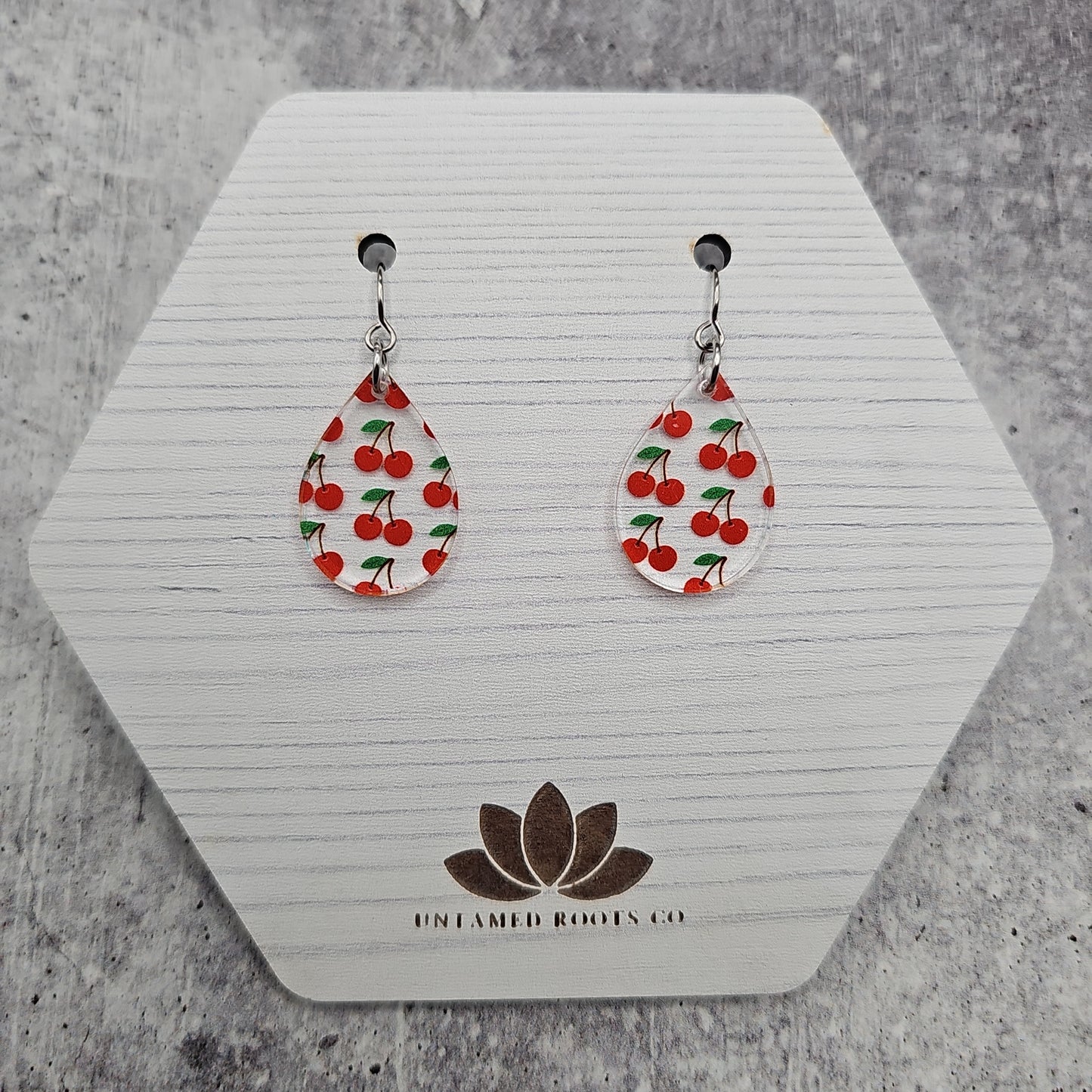 Cherry Print Earrings (8 styles)