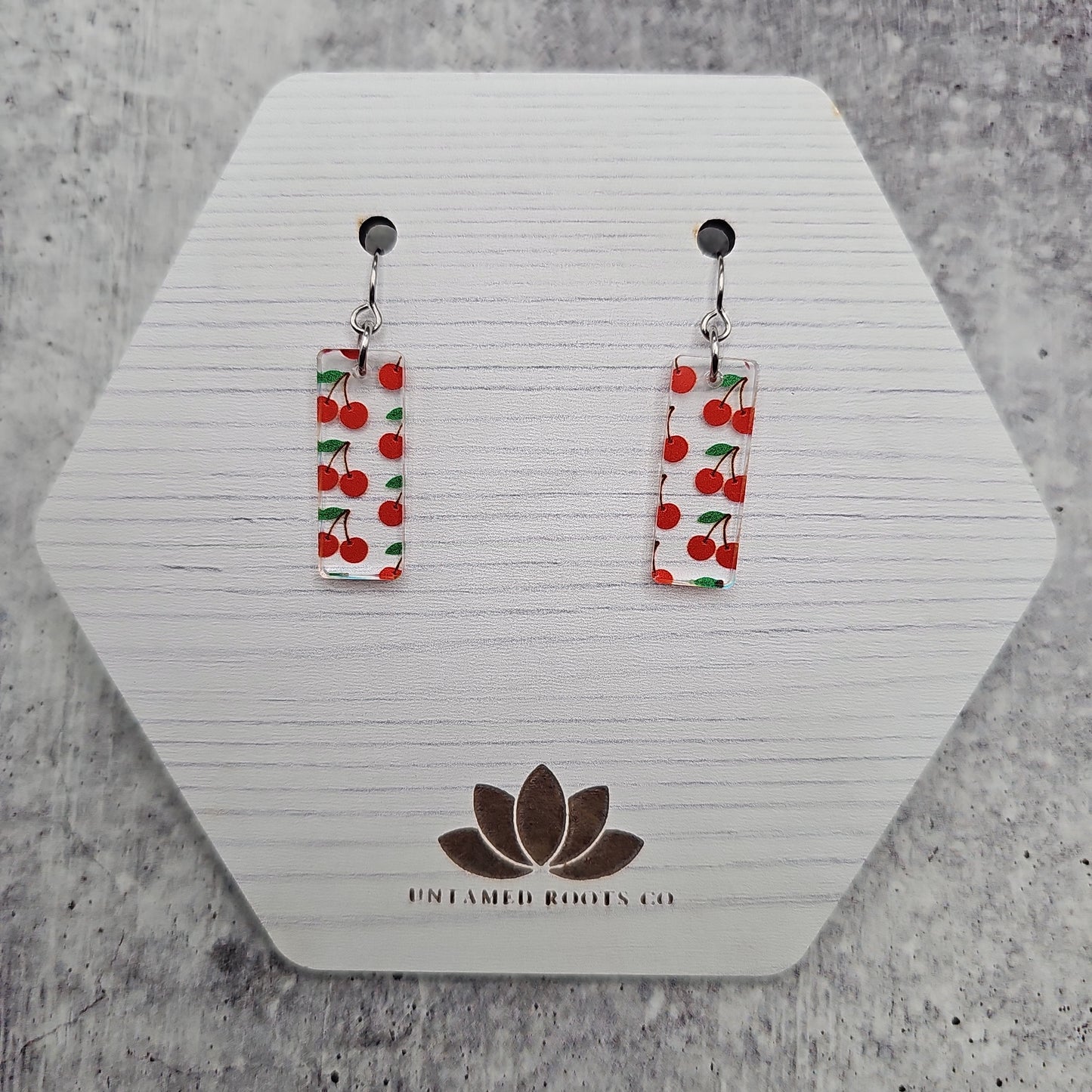 Cherry Print Earrings (8 styles)