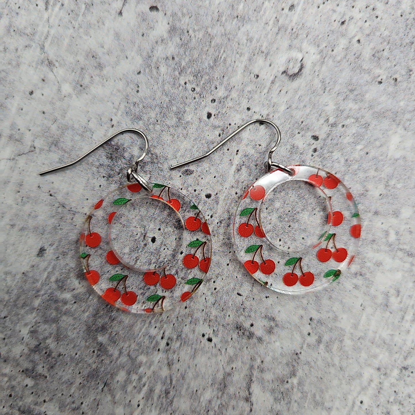 Cherry Print Earrings (8 styles)