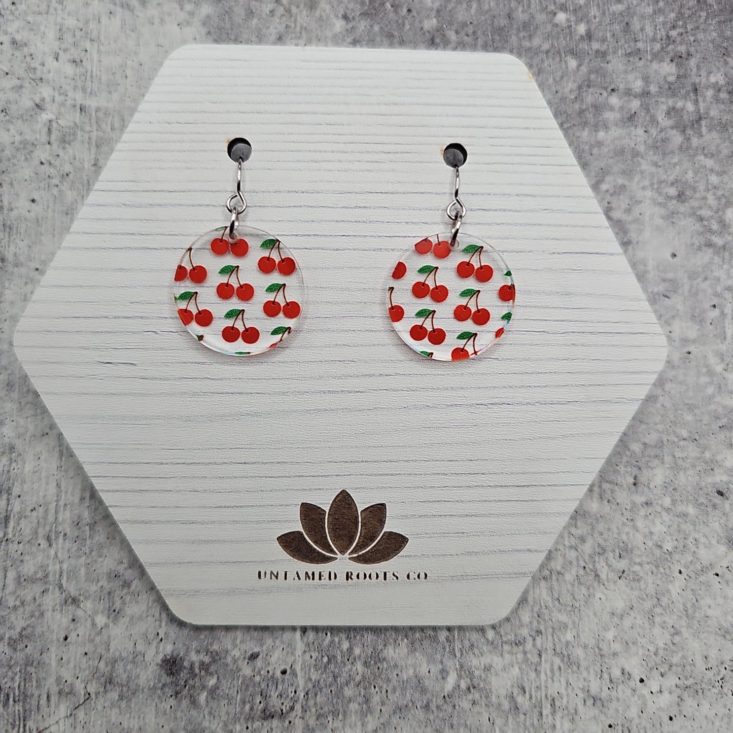 Cherry Print Earrings (8 styles)