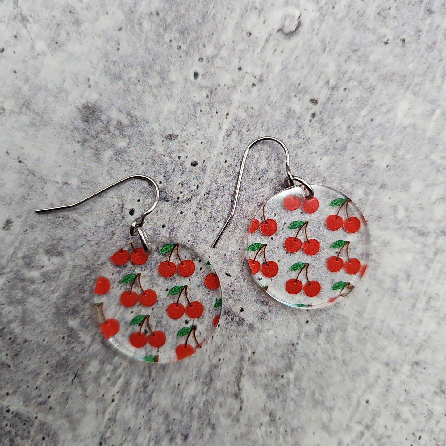 Cherry Print Earrings (8 styles)
