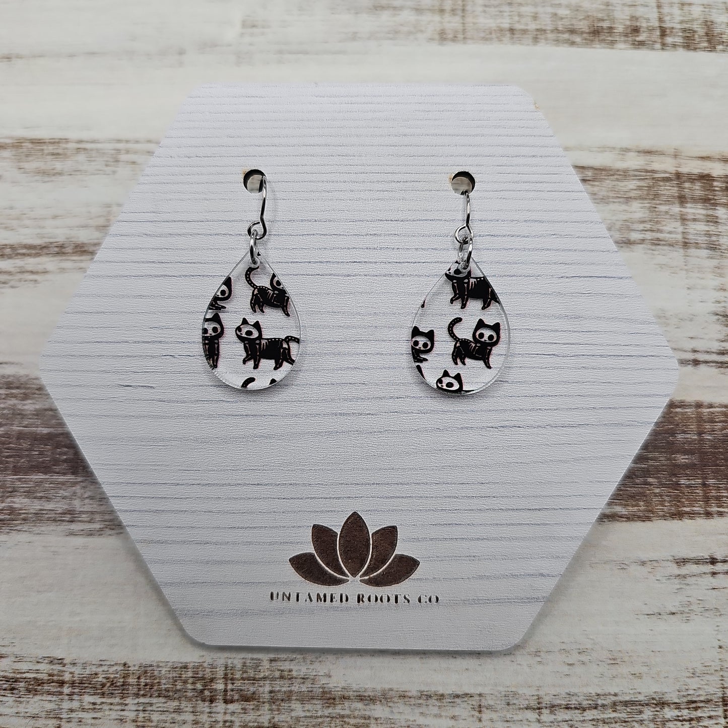 Skeleton Cat Earrings (8 styles)