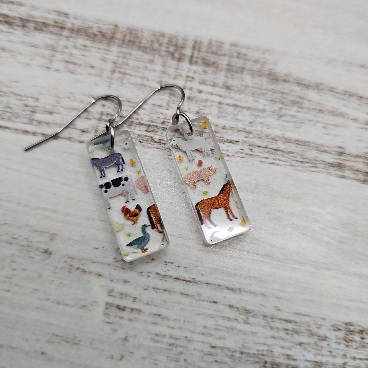 Farm Animal Print Earrings (8 styles)