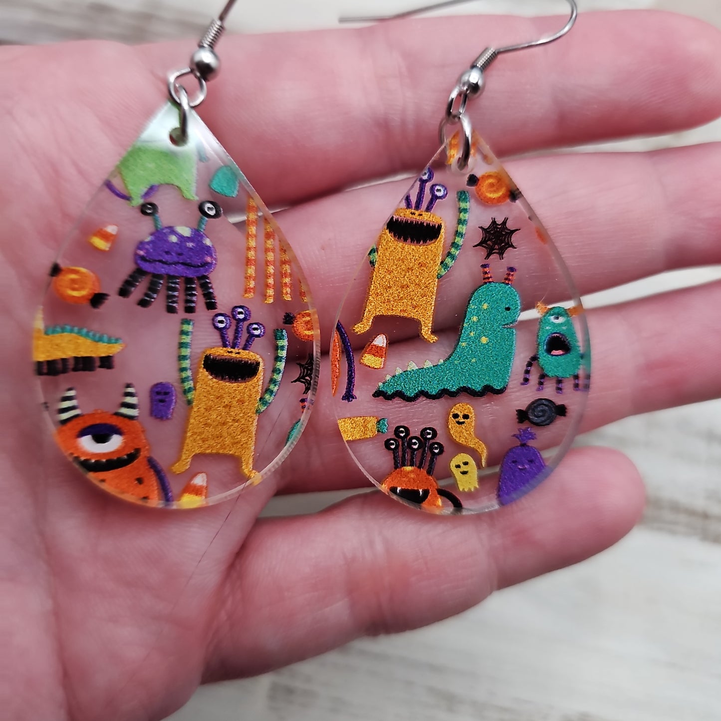 Monster Print Earrings (8 styles)