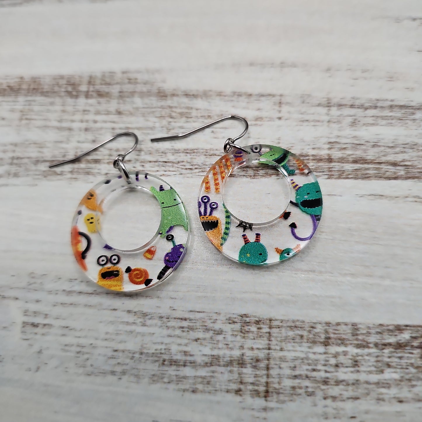 Monster Print Earrings (8 styles)