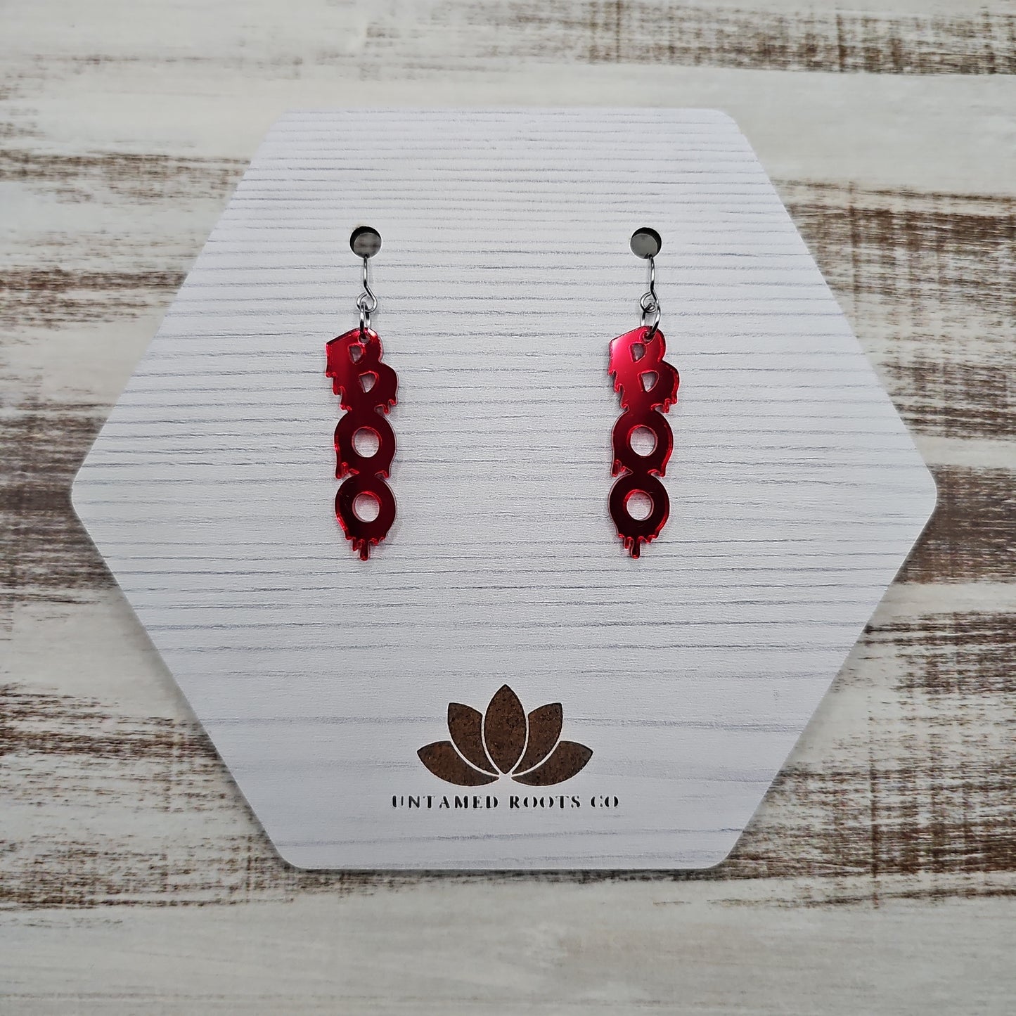 Boo Blood Drip Earrings