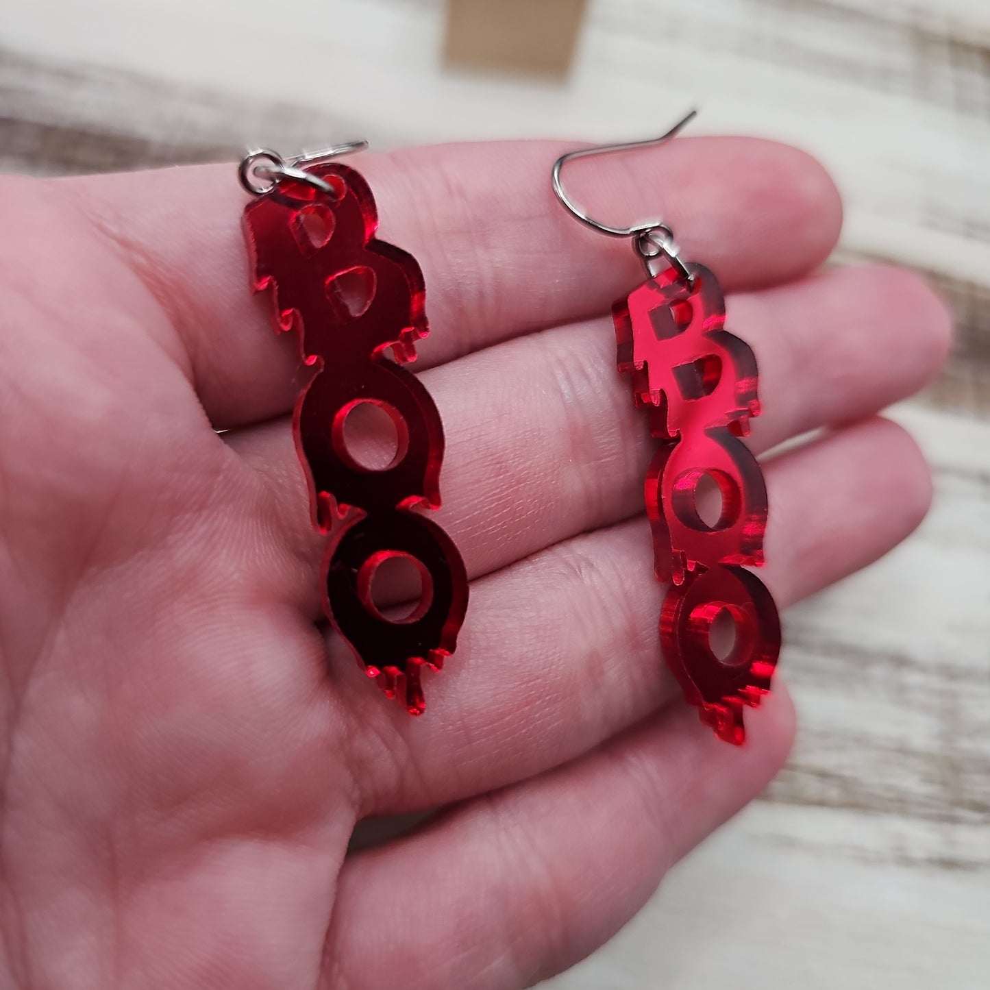 Boo Blood Drip Earrings