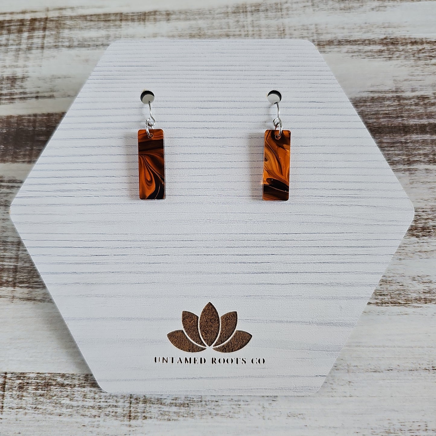 Orange & Black Swirl Earrings (8 styles)