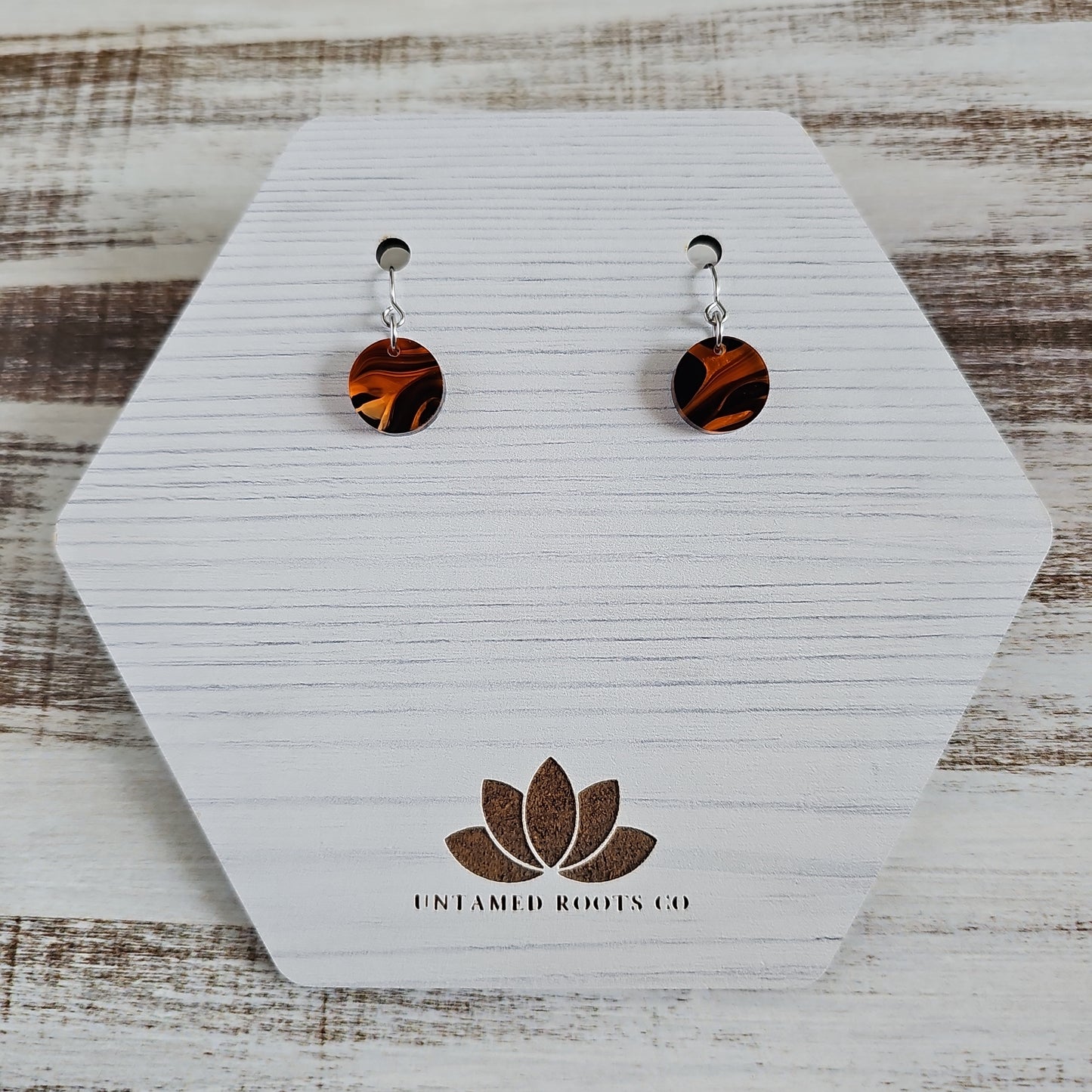 Orange & Black Swirl Earrings (8 styles)