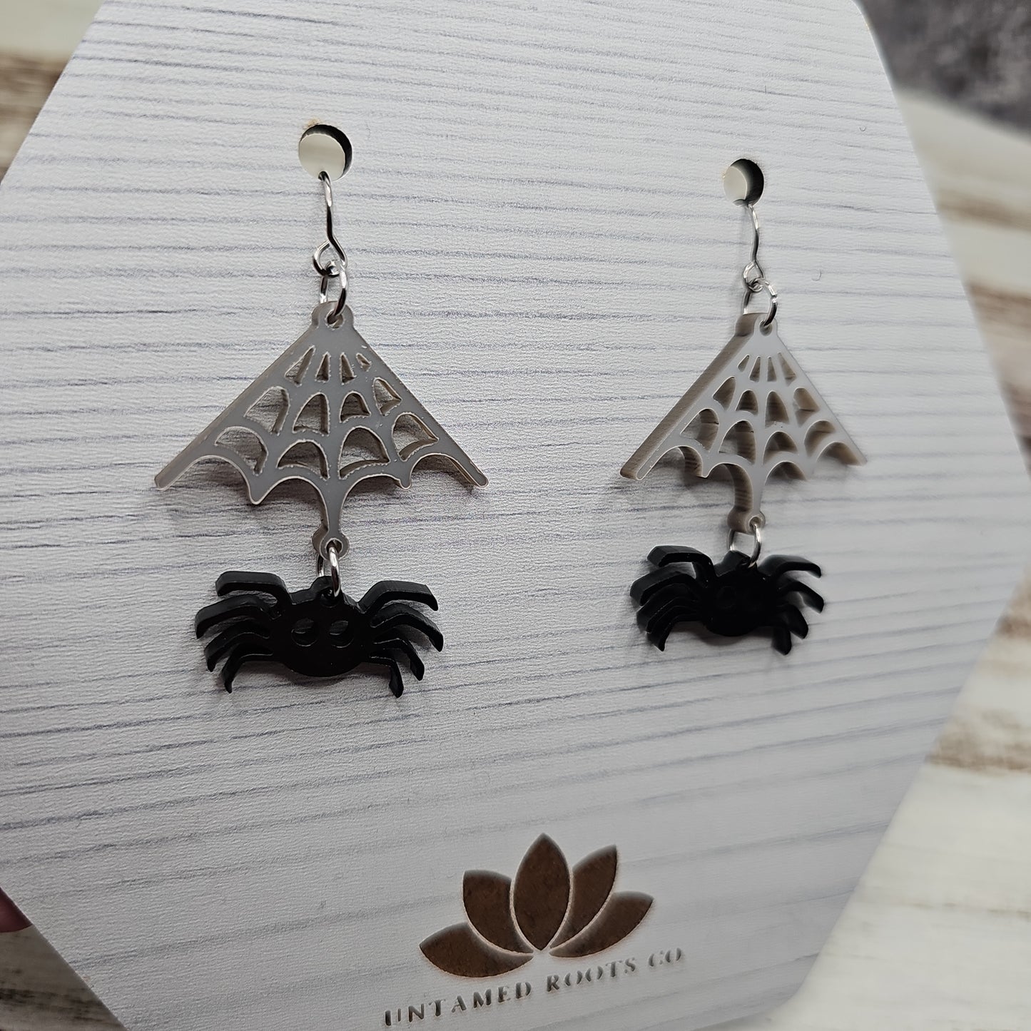Spider & Web Earrings