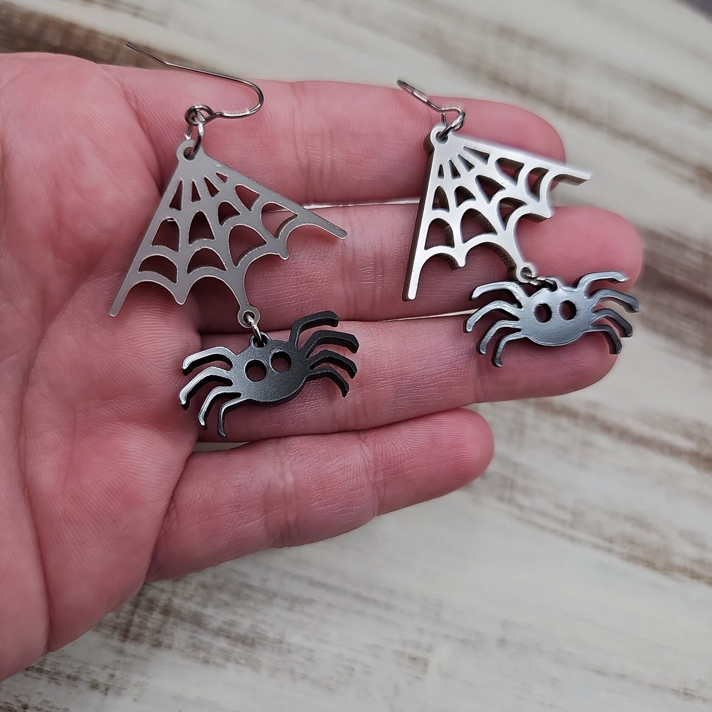 Spider & Web Earrings