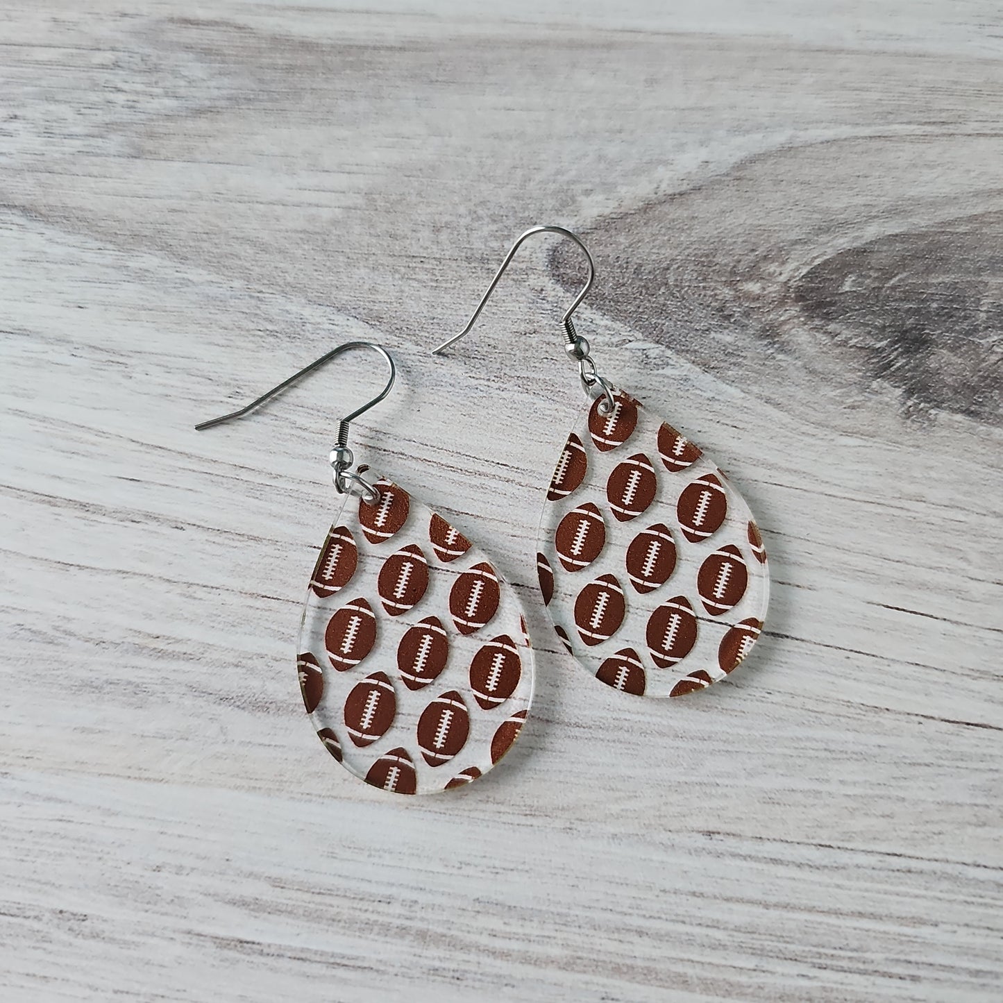 Football Print Earrings (8 styles)