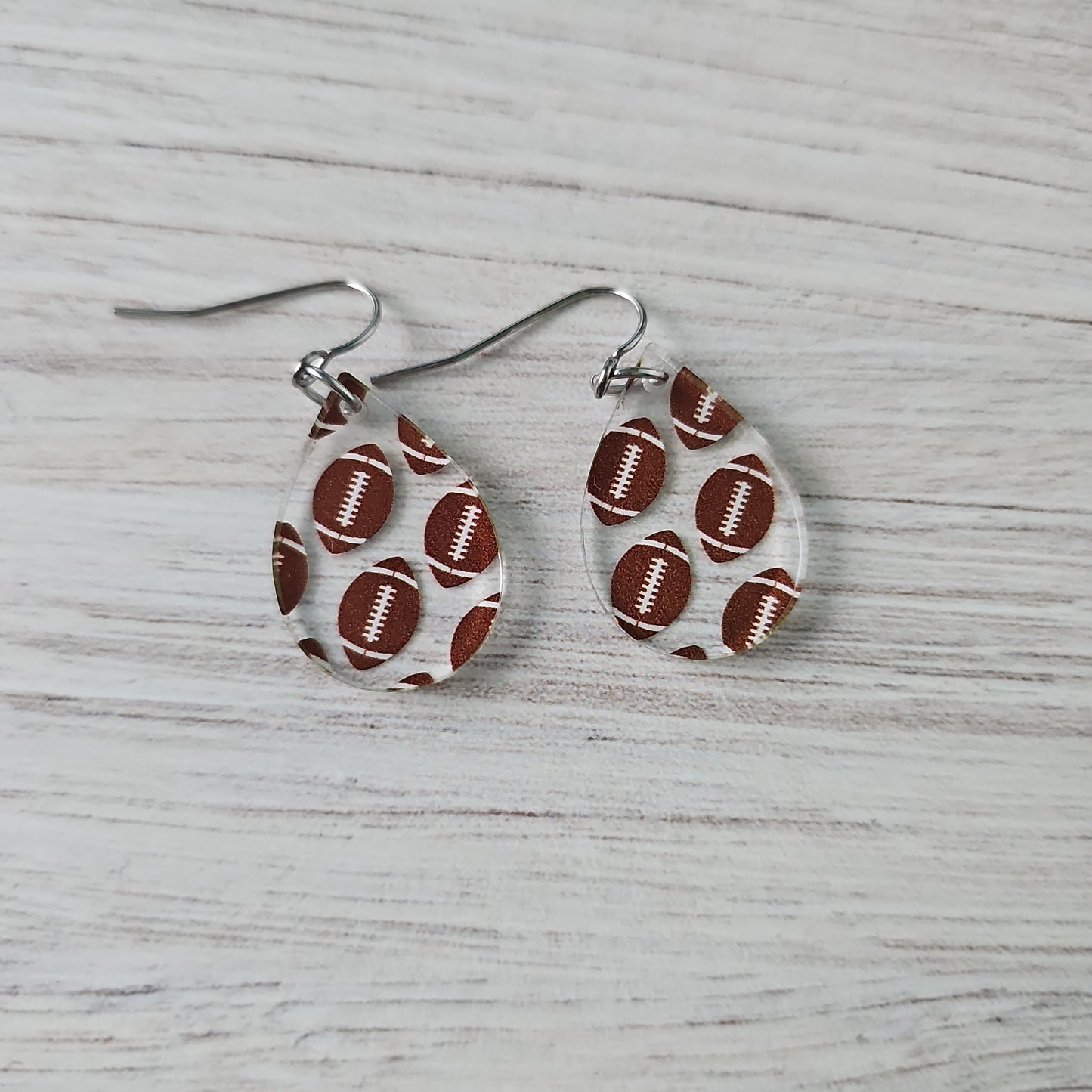 Football Print Earrings (8 styles)