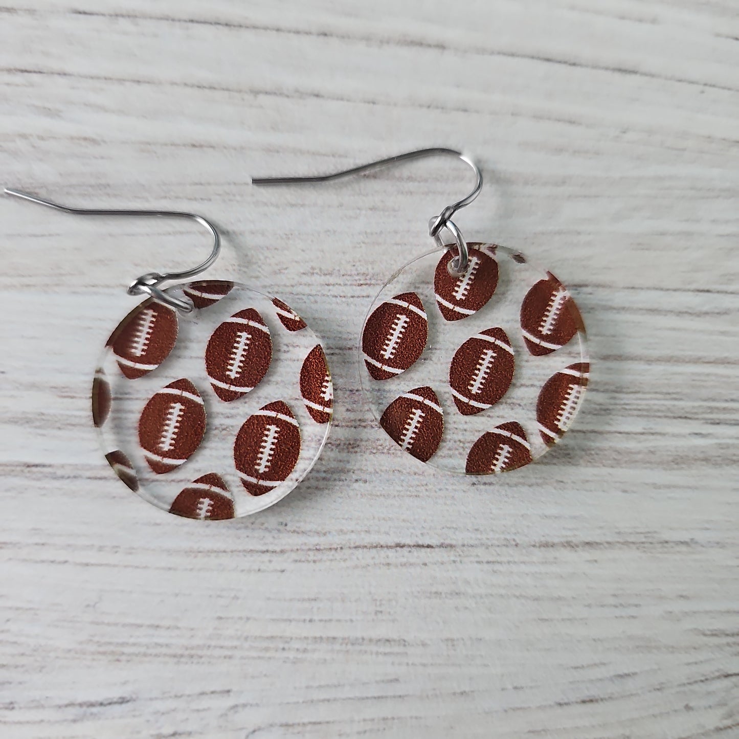 Football Print Earrings (8 styles)