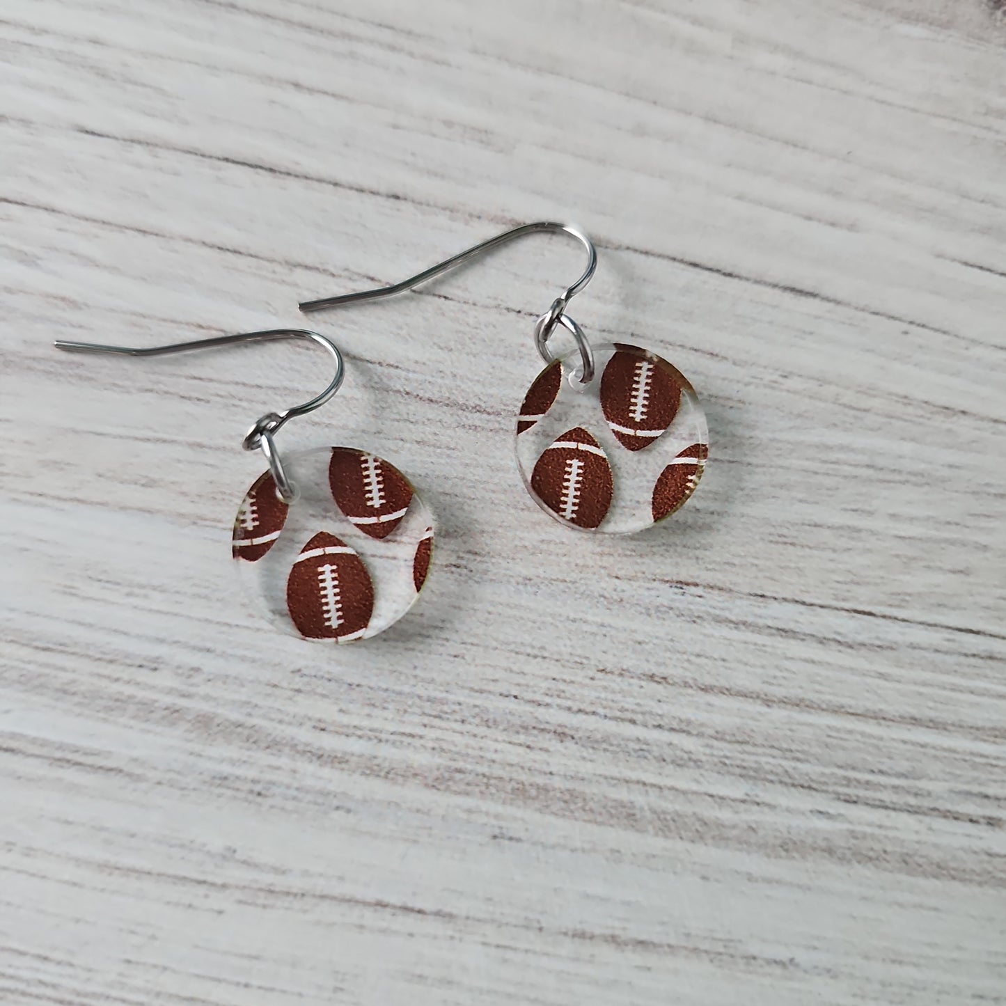 Football Print Earrings (8 styles)