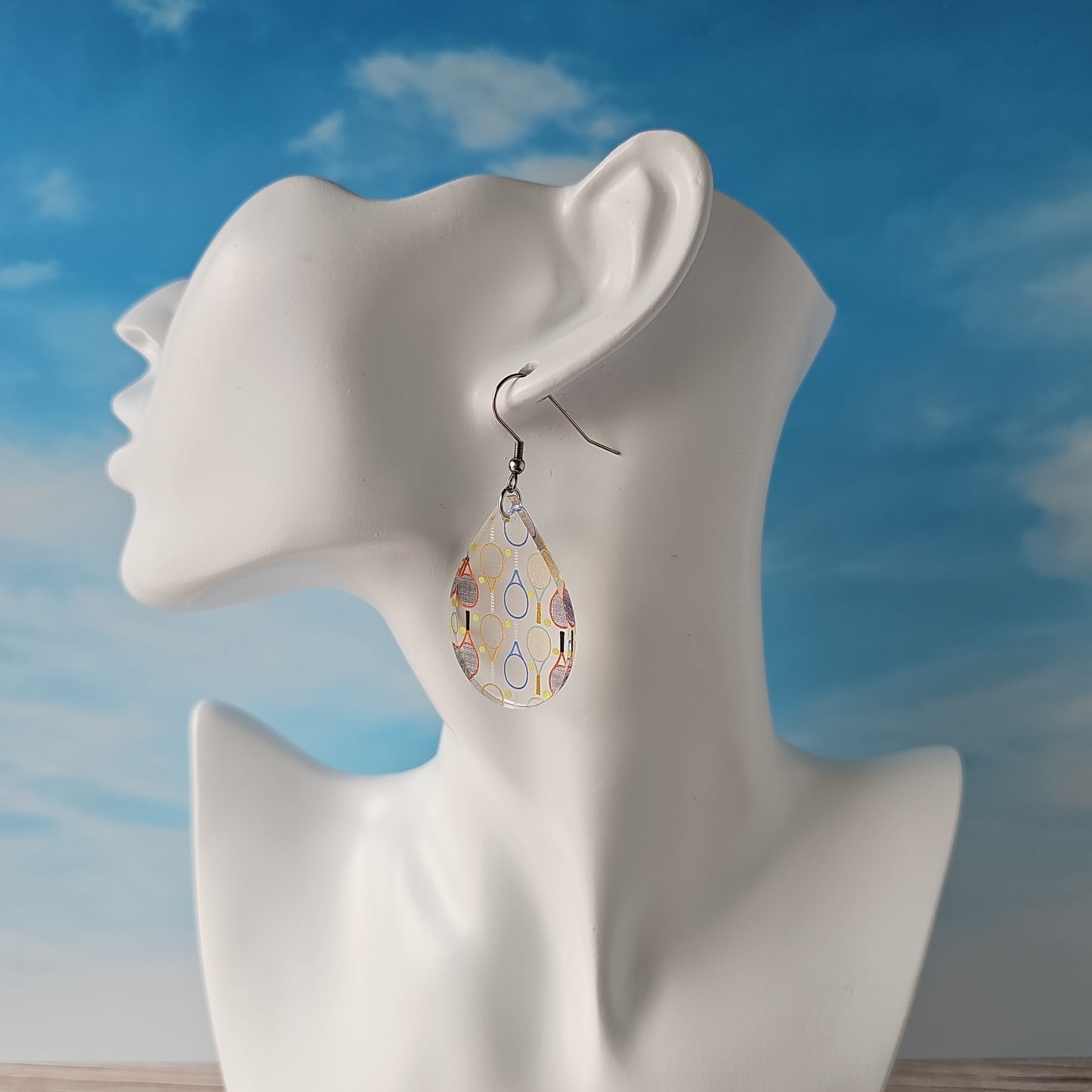 Tennis Print Earrings (8 styles)