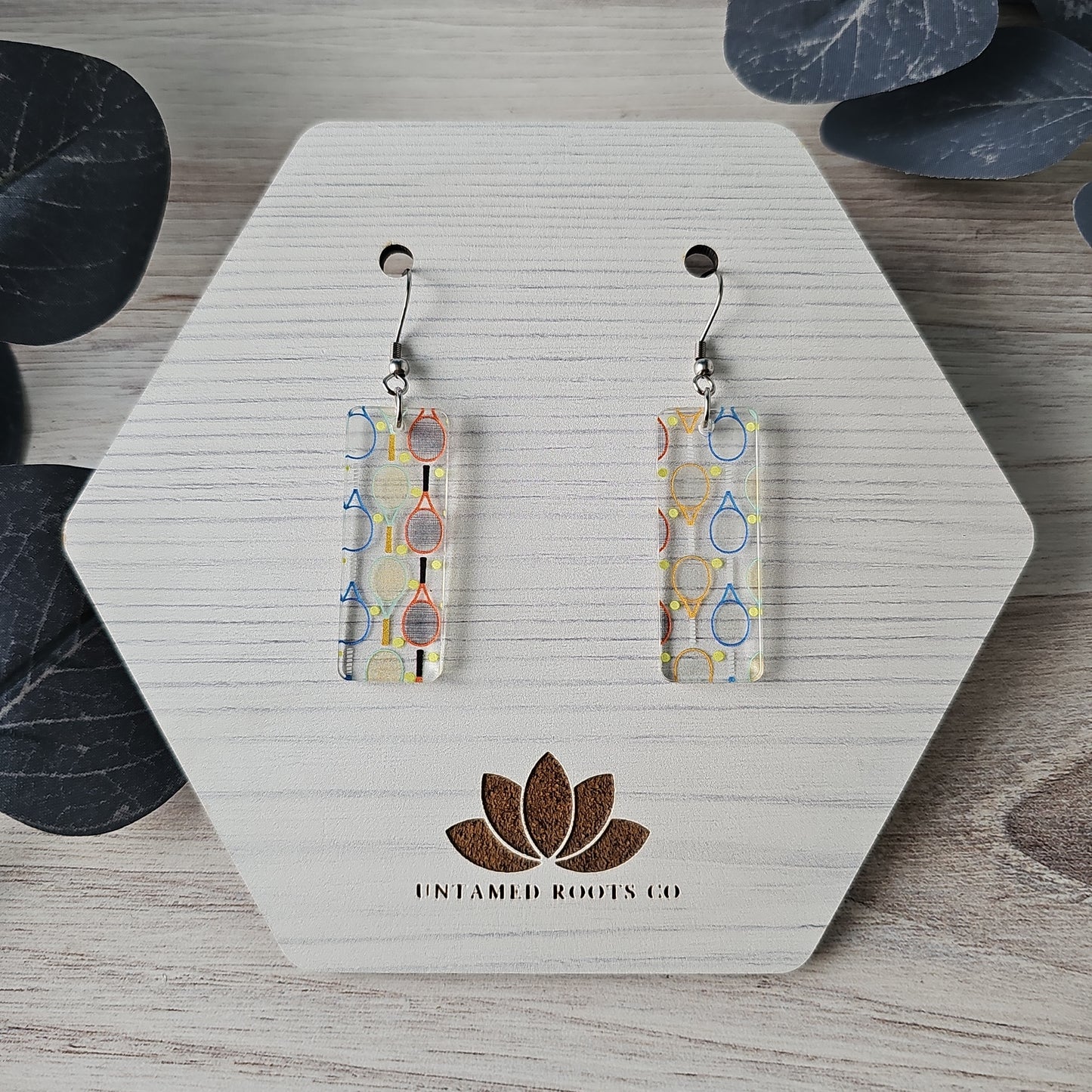 Tennis Print Earrings (8 styles)