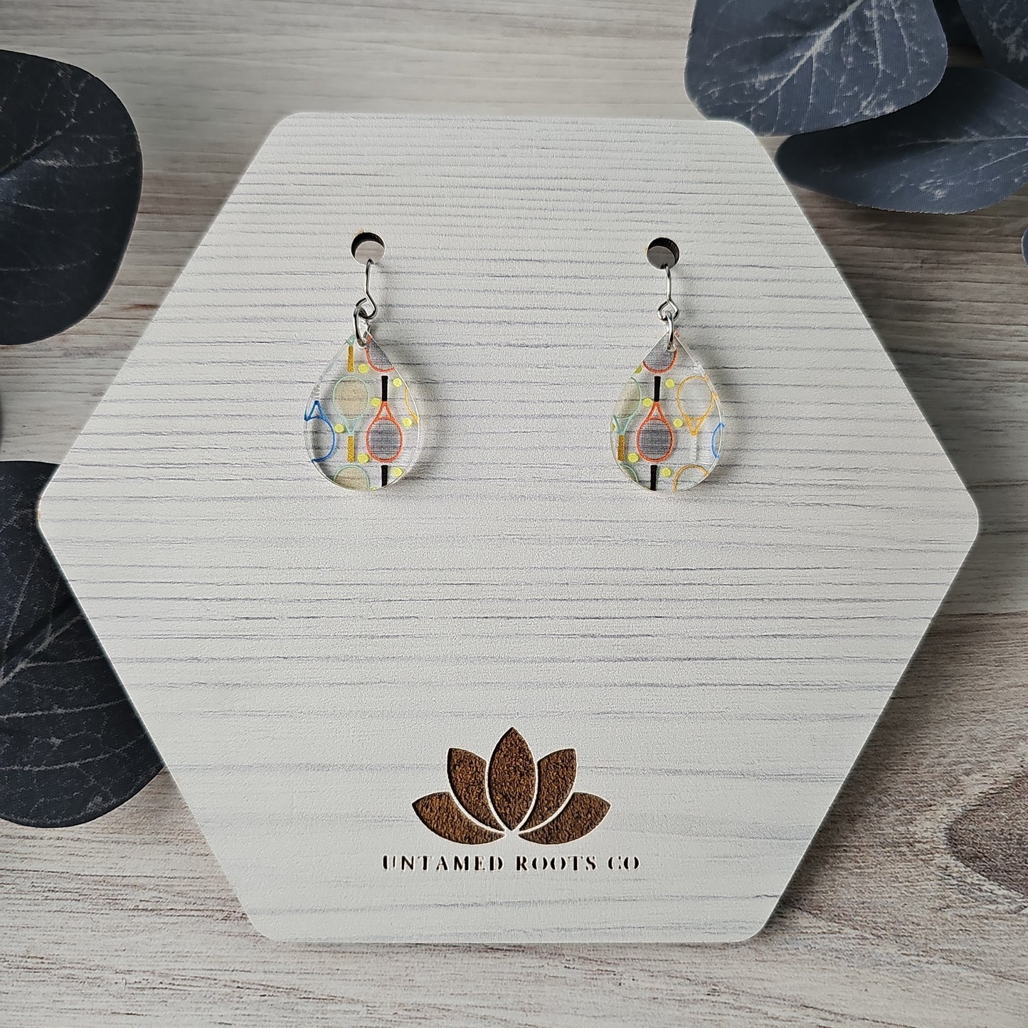 Tennis Print Earrings (8 styles)