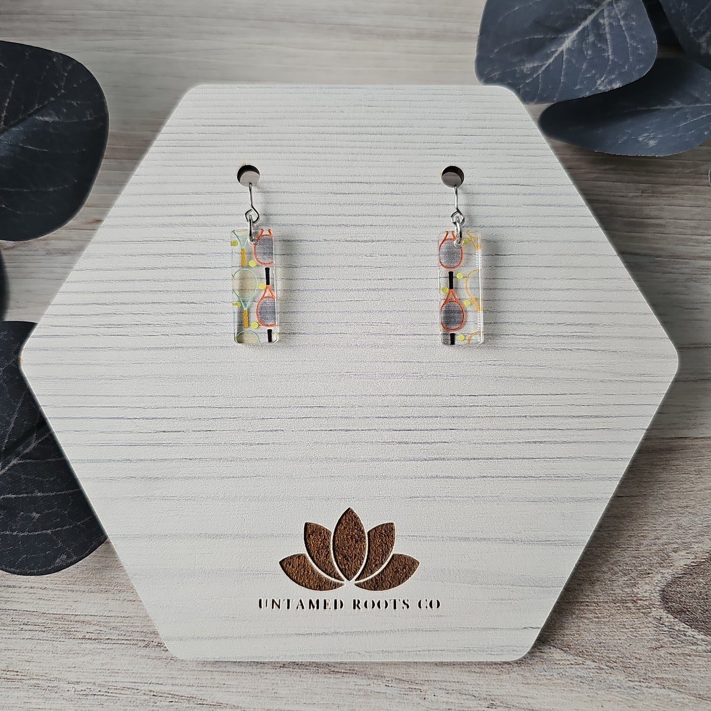 Tennis Print Earrings (8 styles)