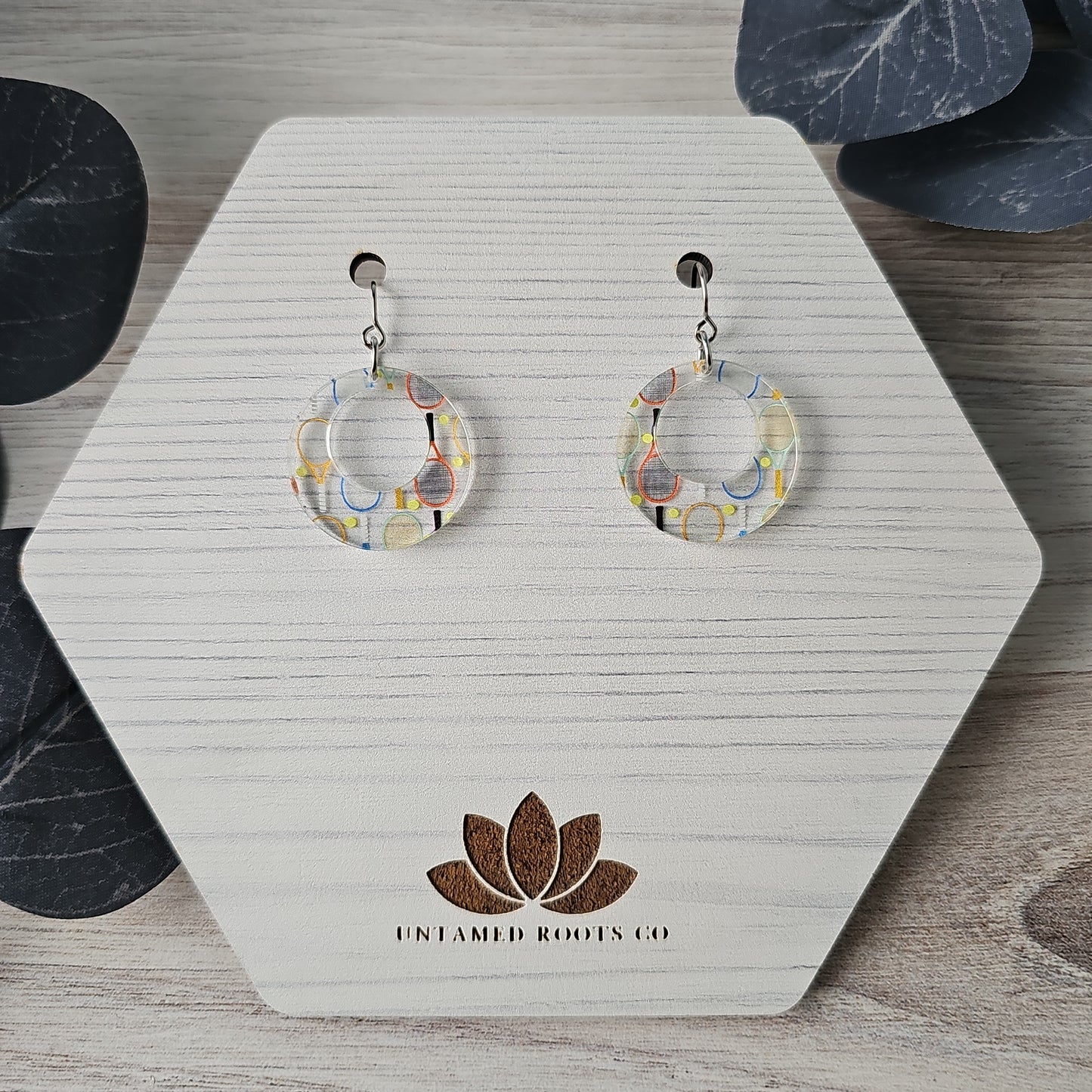 Tennis Print Earrings (8 styles)