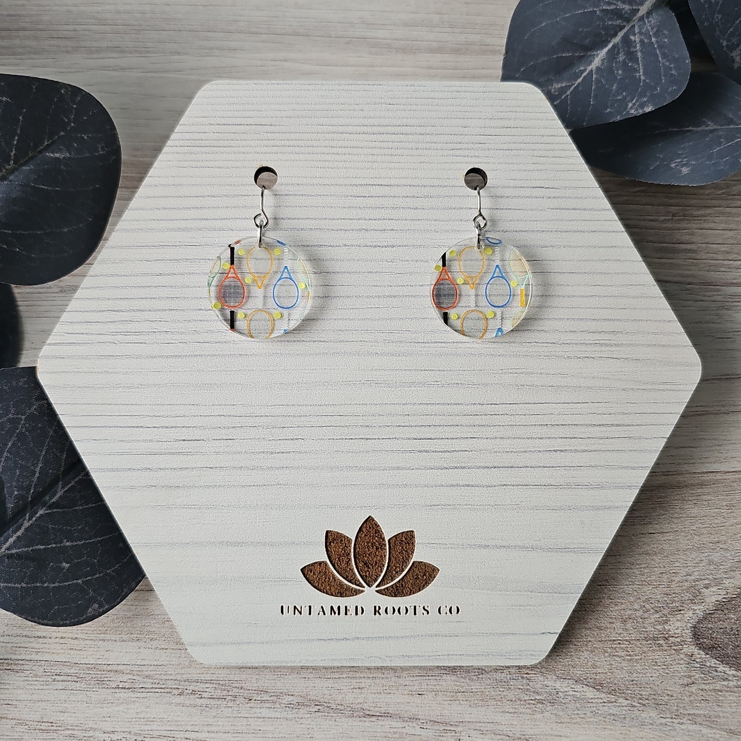 Tennis Print Earrings (8 styles)