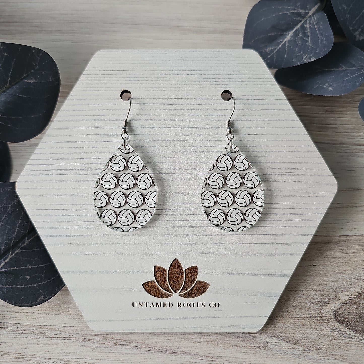 Volleyball Print Earrings (8 styles)