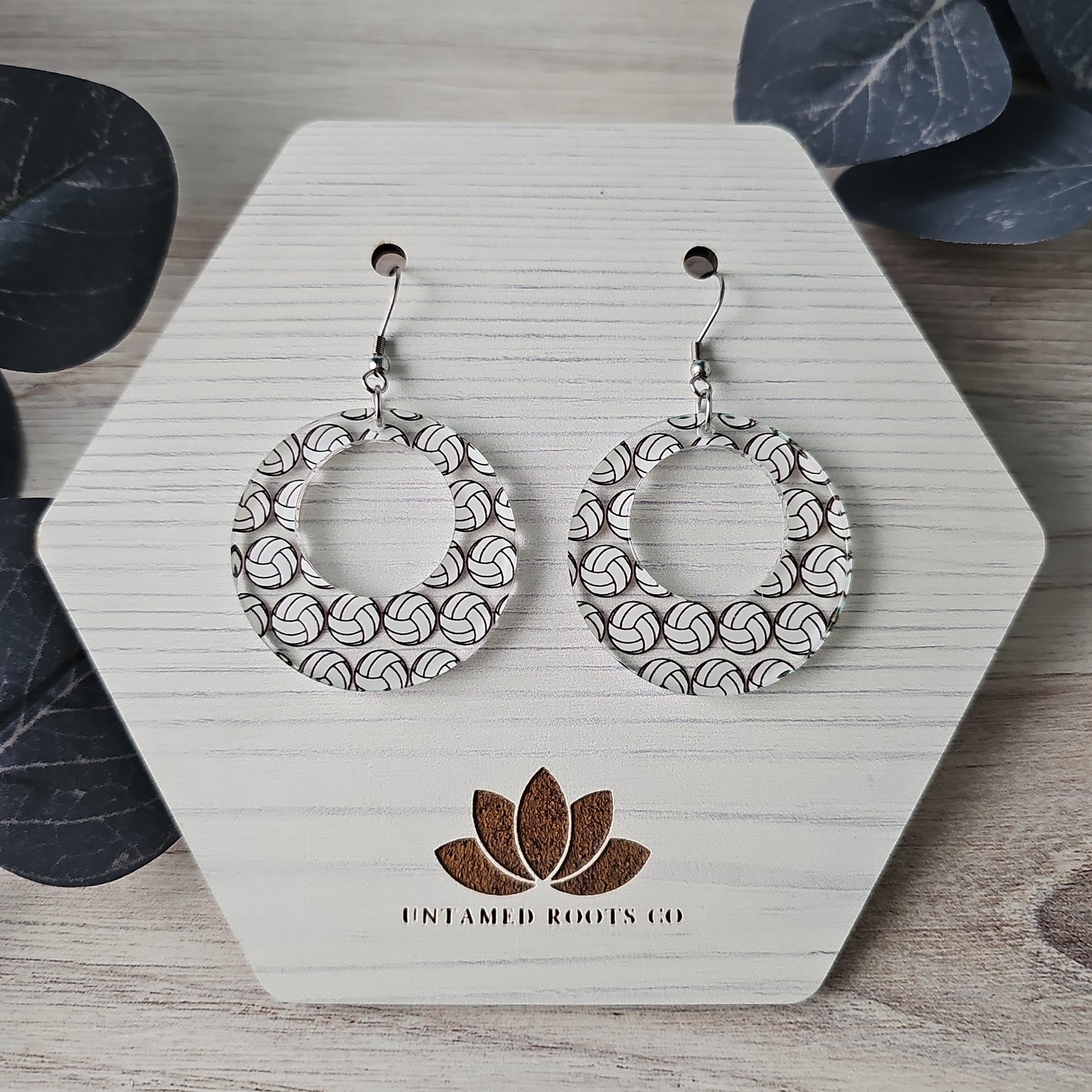 Volleyball Print Earrings (8 styles)