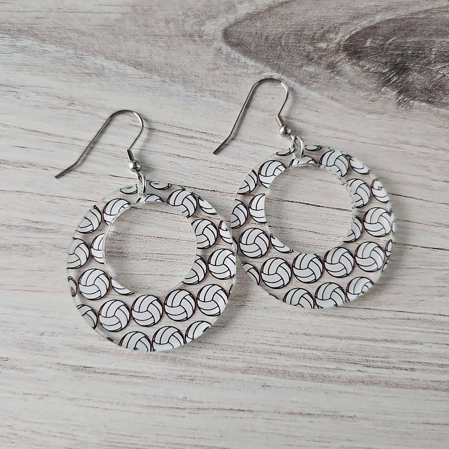 Volleyball Print Earrings (8 styles)