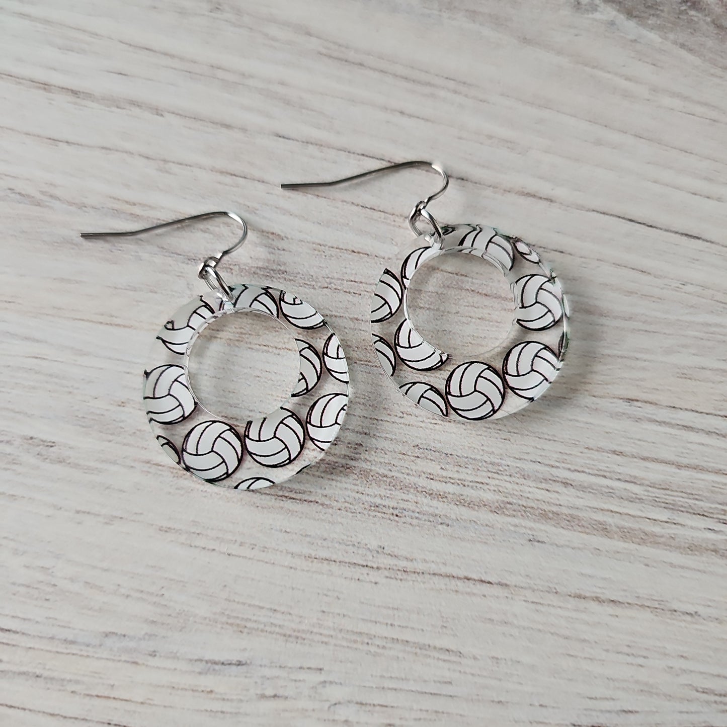 Volleyball Print Earrings (8 styles)