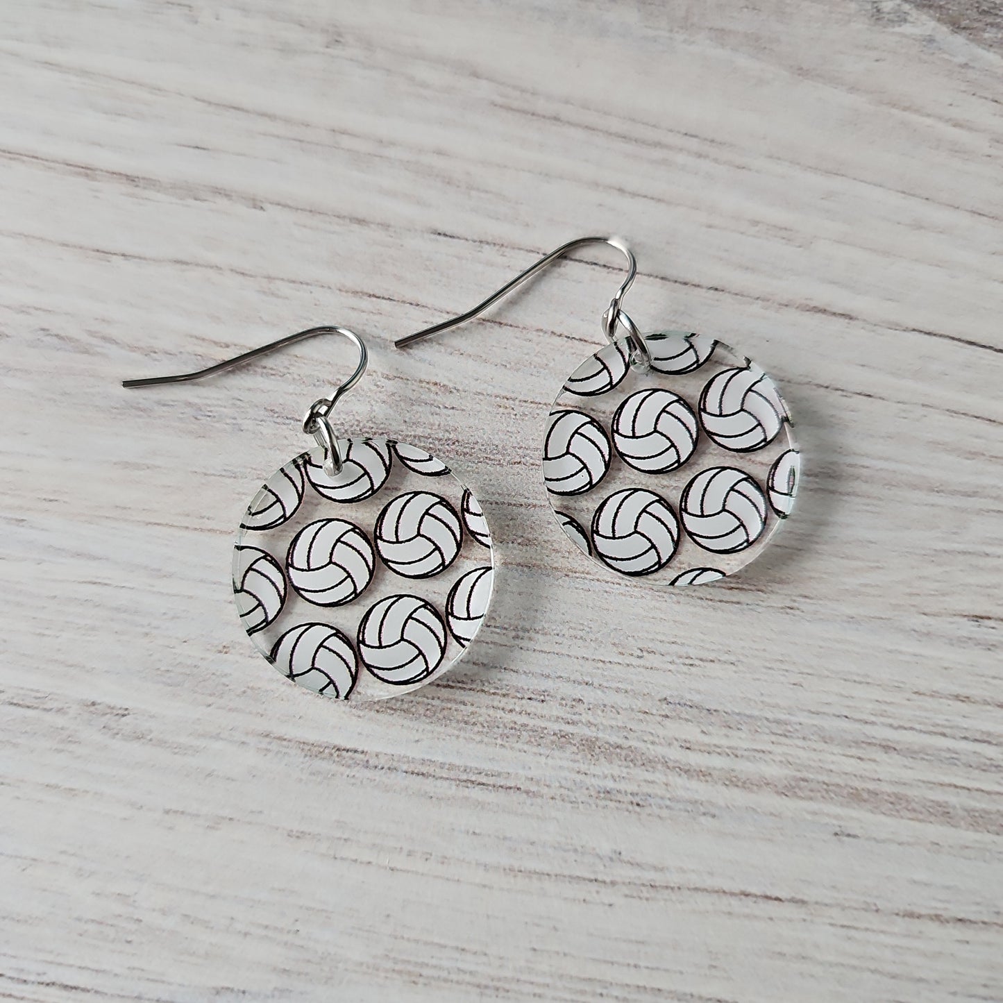 Volleyball Print Earrings (8 styles)