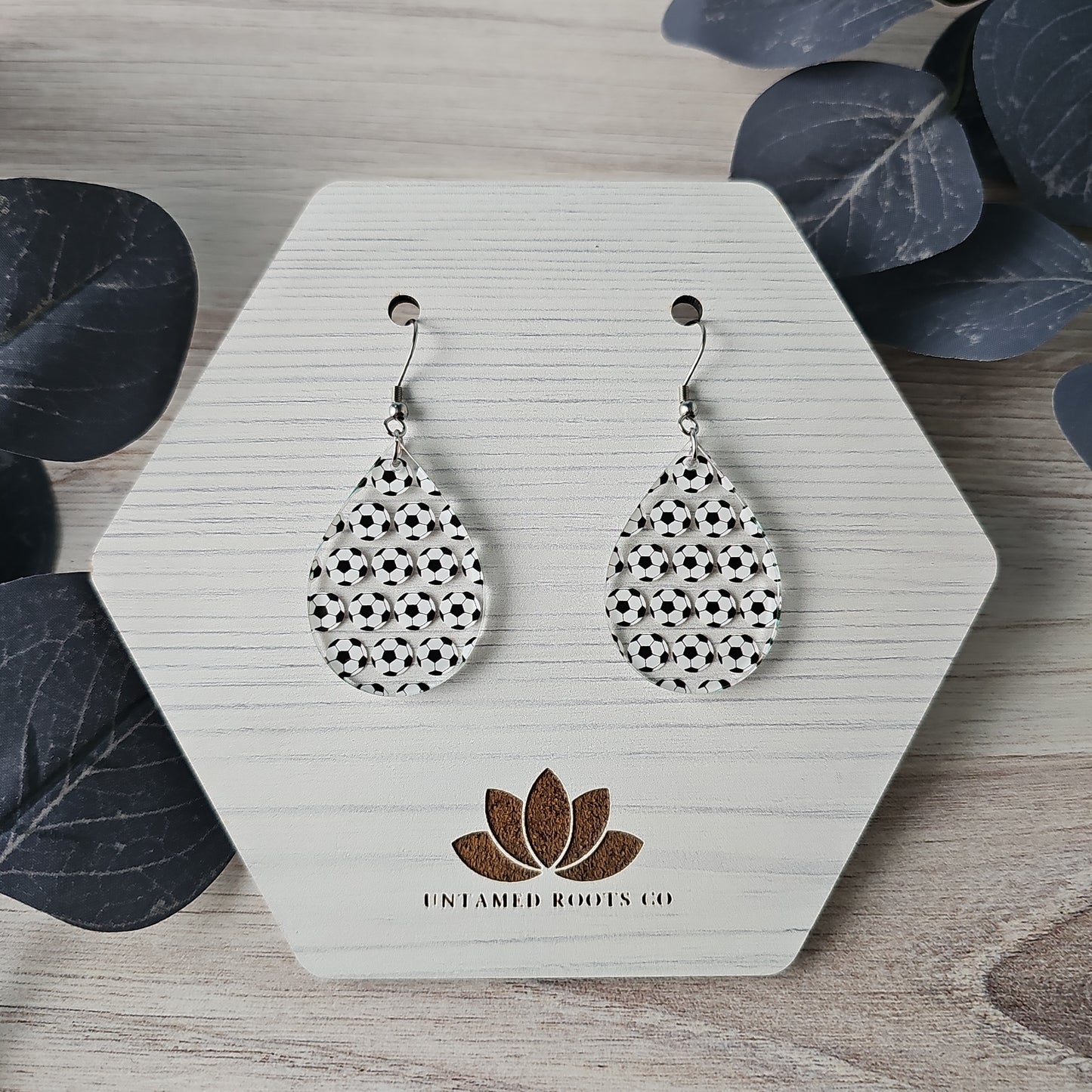 Soccer Print Earrings (8 styles)