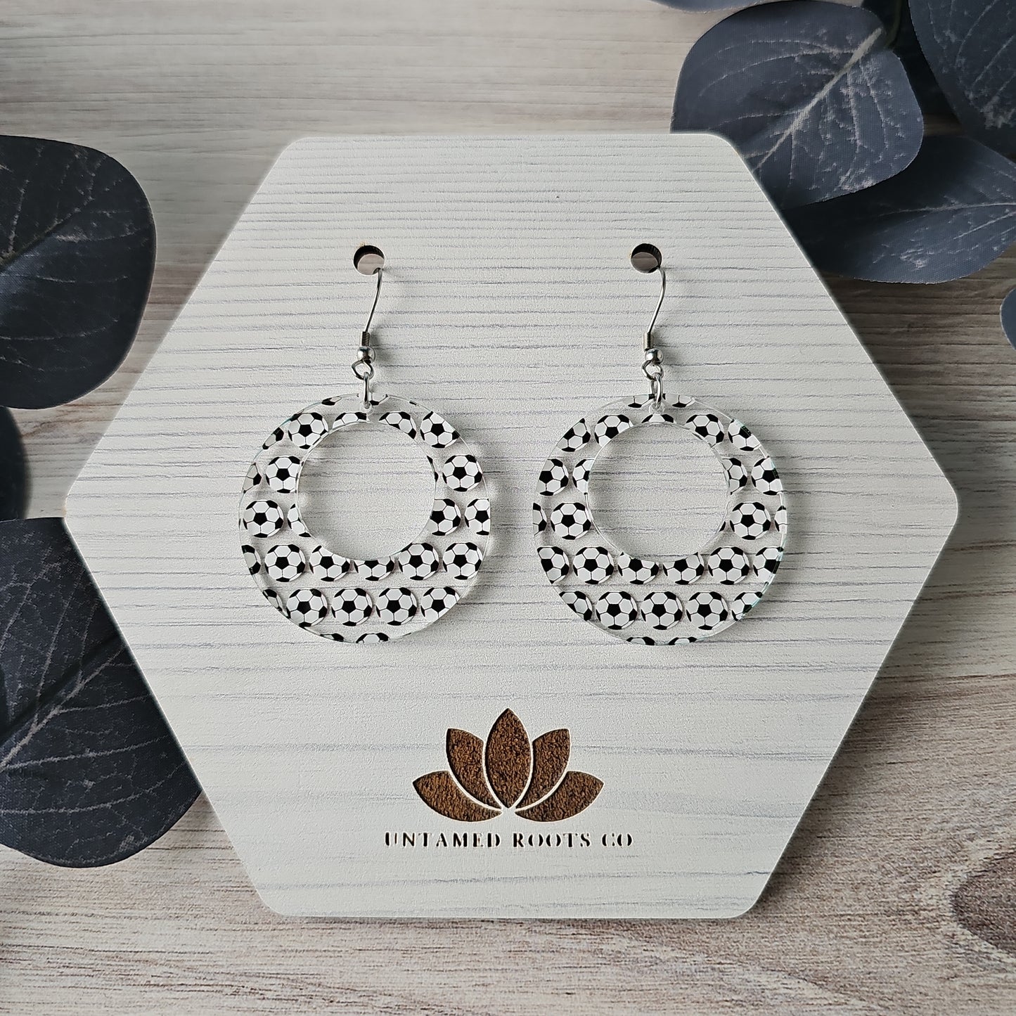 Soccer Print Earrings (8 styles)