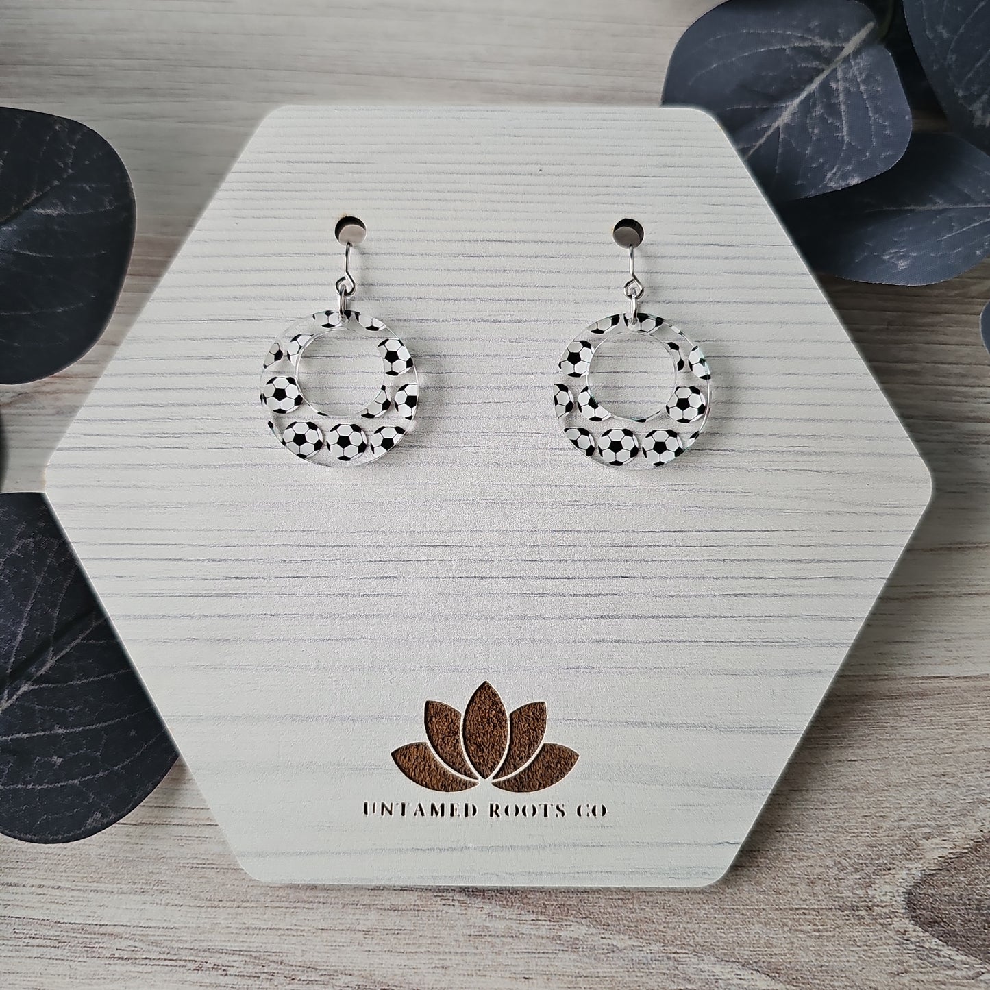 Soccer Print Earrings (8 styles)