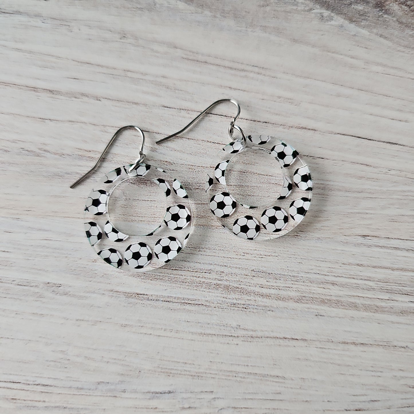 Soccer Print Earrings (8 styles)