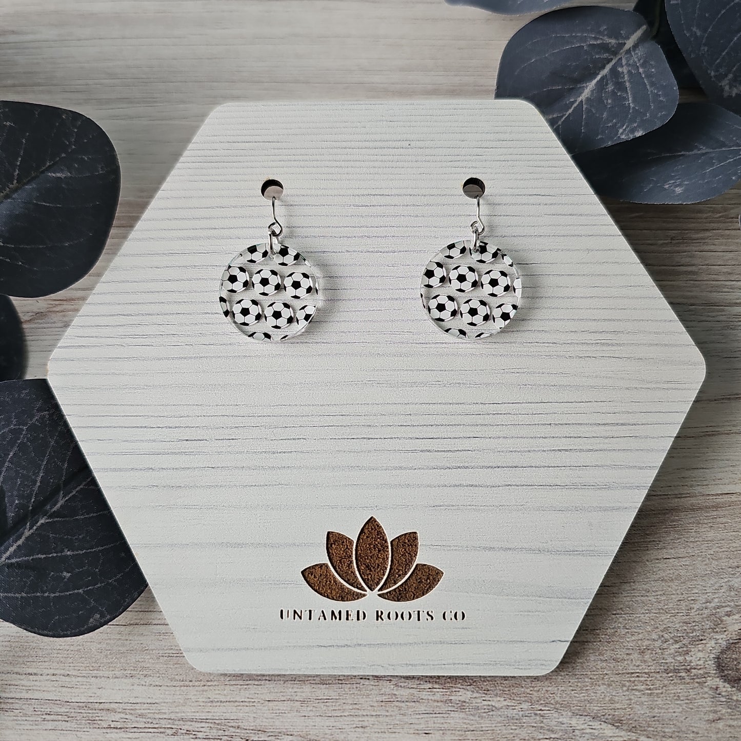 Soccer Print Earrings (8 styles)