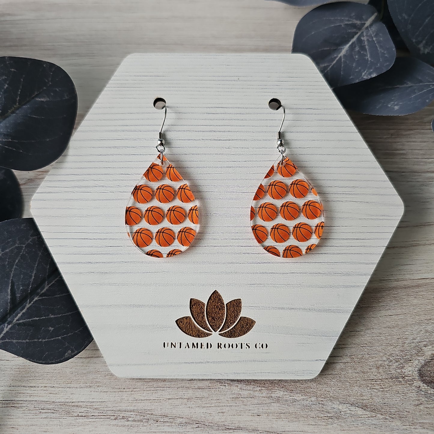 Basketball Print Earrings (8 styles)